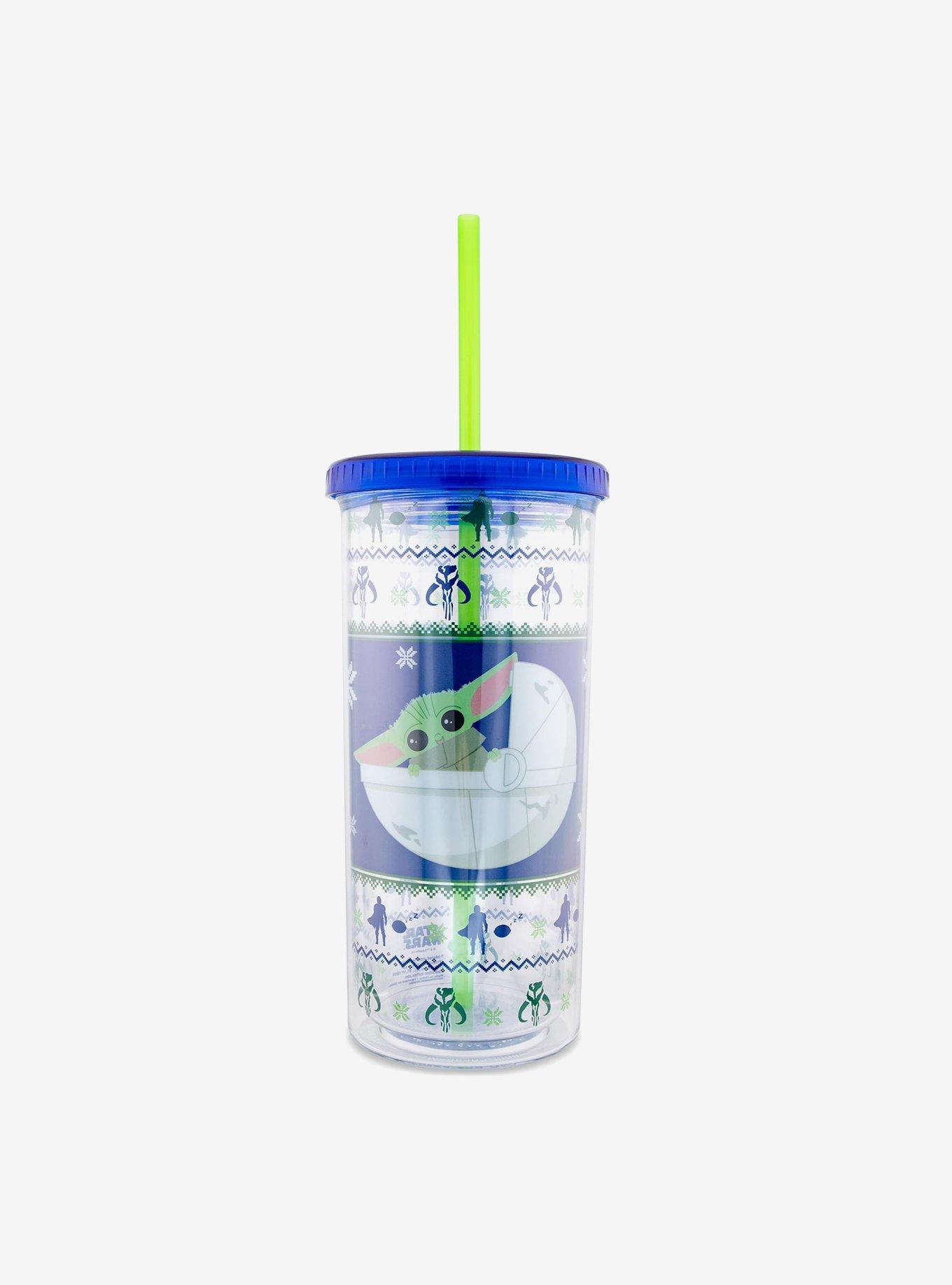 Star Wars The Mandalorian Grogu Fair Isle Acrylic Travel Cup, , hi-res