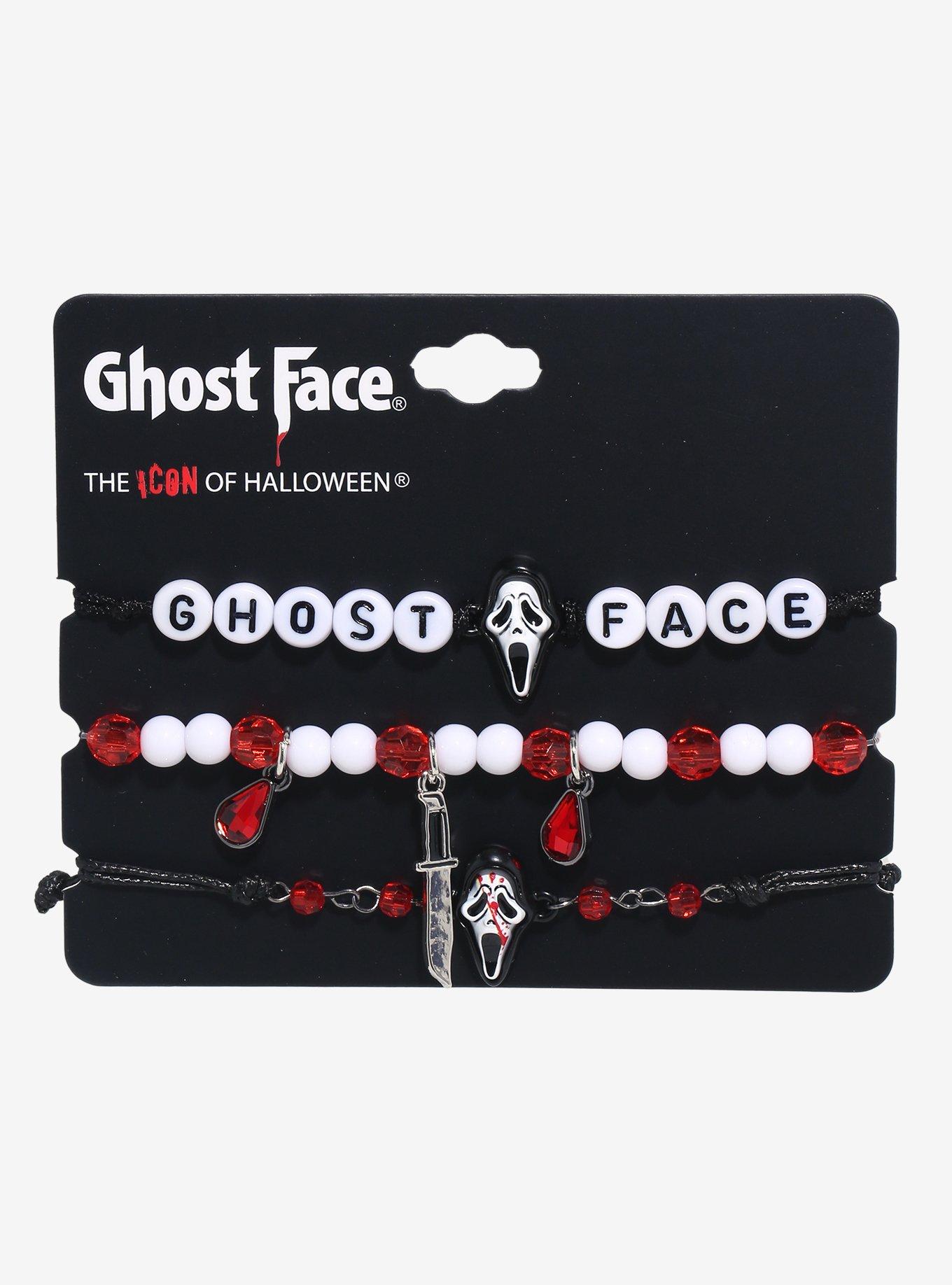 Ghost Face Mask & Knife Bracelet Set, , hi-res
