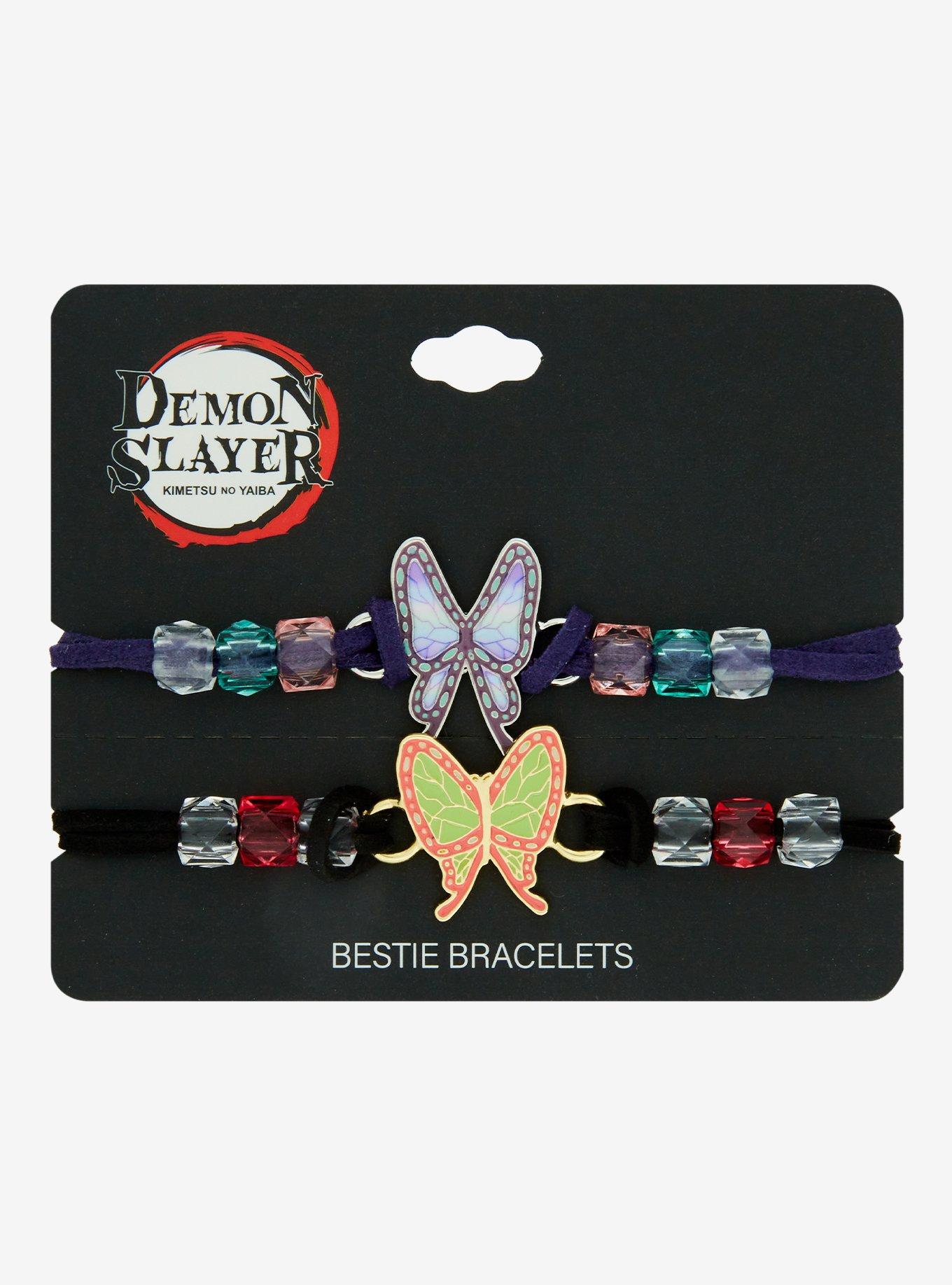 Demon Slayer: Kimetsu No Yaiba Shinobu & Kanao Best Friend Cord Bracelet Set, , hi-res