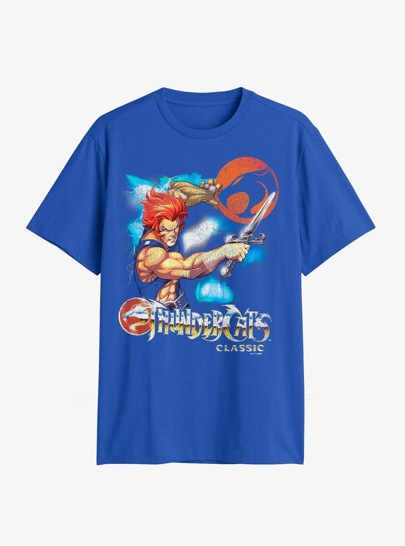 ThunderCats Lion-O Vintage Lightning  T-Shirt, ROYAL, hi-res
