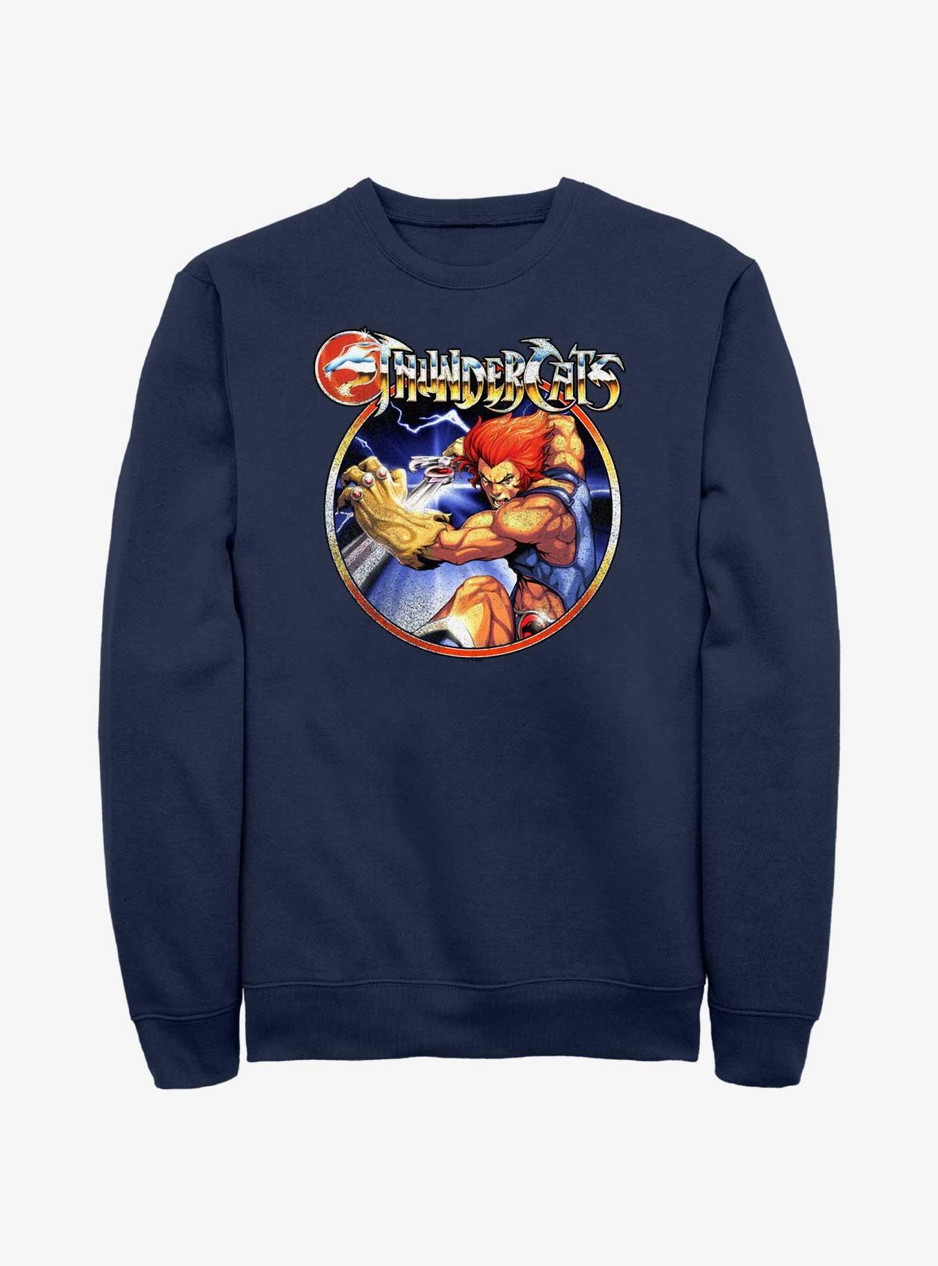 ThunderCats Lion-O Battle Pose Sweatshirt, NAVY, hi-res