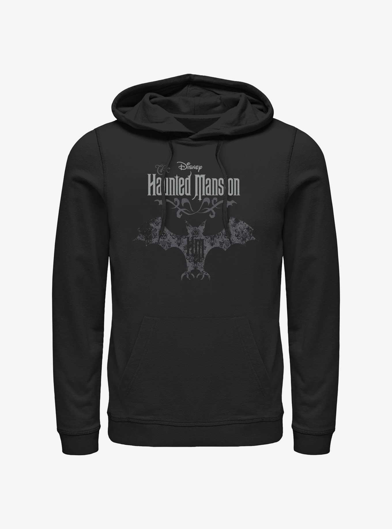 Disney The Haunted Mansion Bat Logo Hoodie, BLACK, hi-res