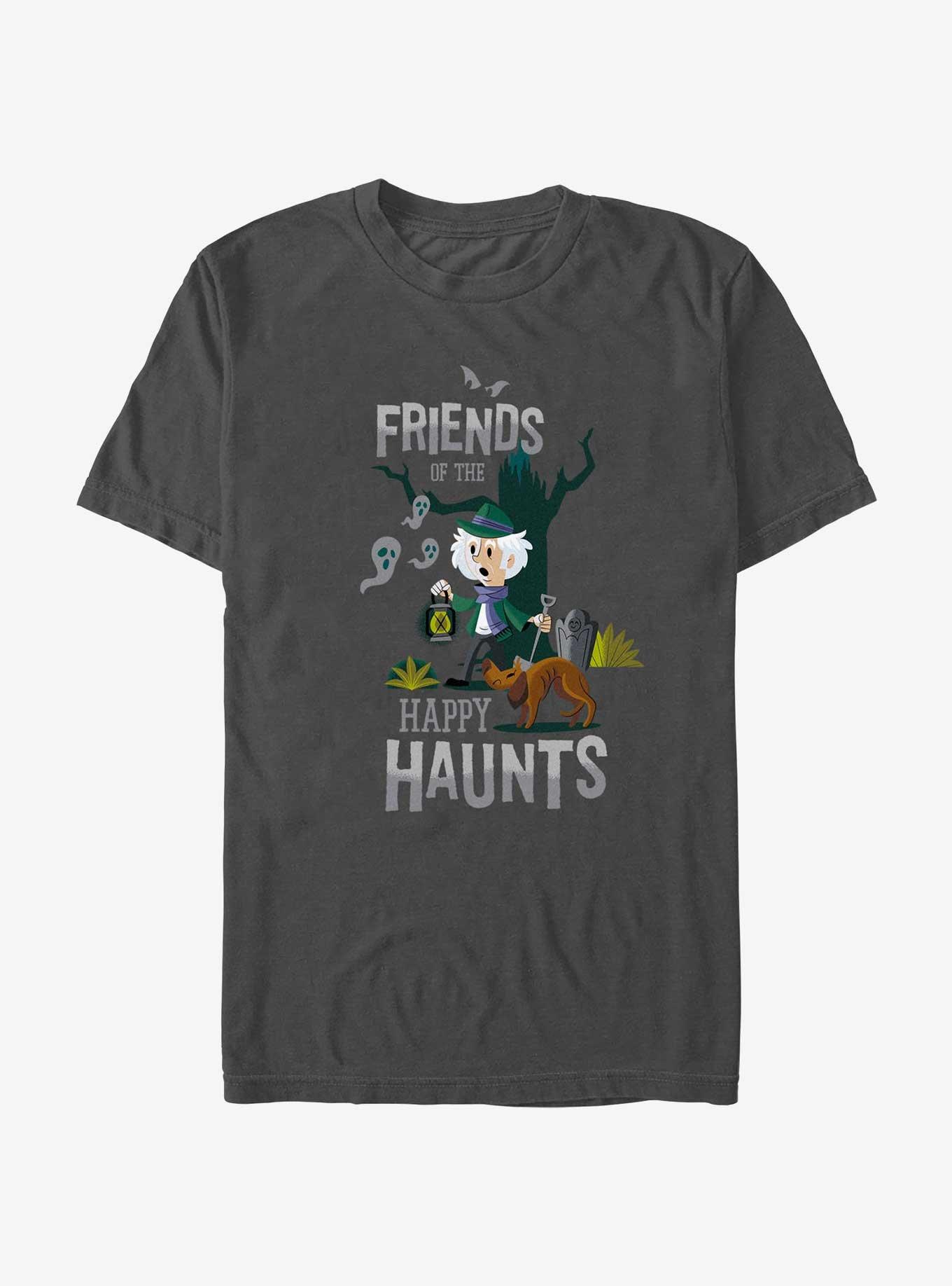 Disney The Haunted Mansion Friends Of The Happy Haunts T-Shirt, CHARCOAL, hi-res