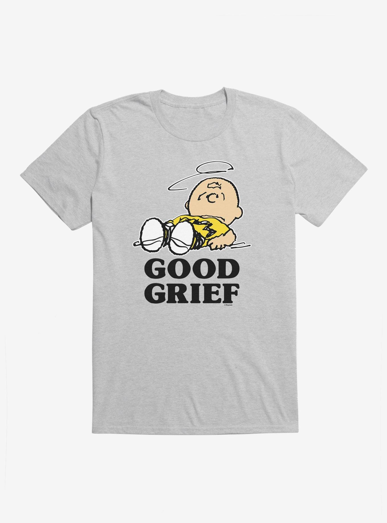 Peanuts Charlie Brown Good Grief T-Shirt, HEATHER GREY, hi-res