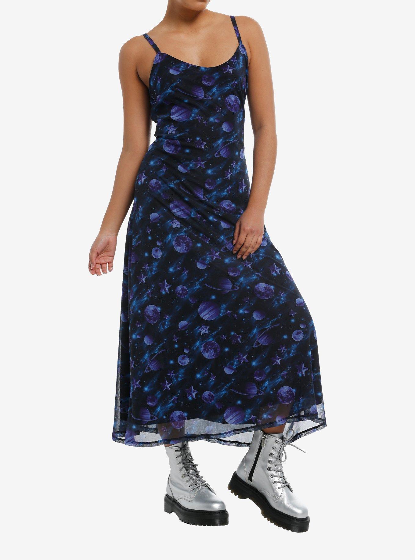 Cosmic Aura Dark Planet Cami Maxi Dress, , hi-res