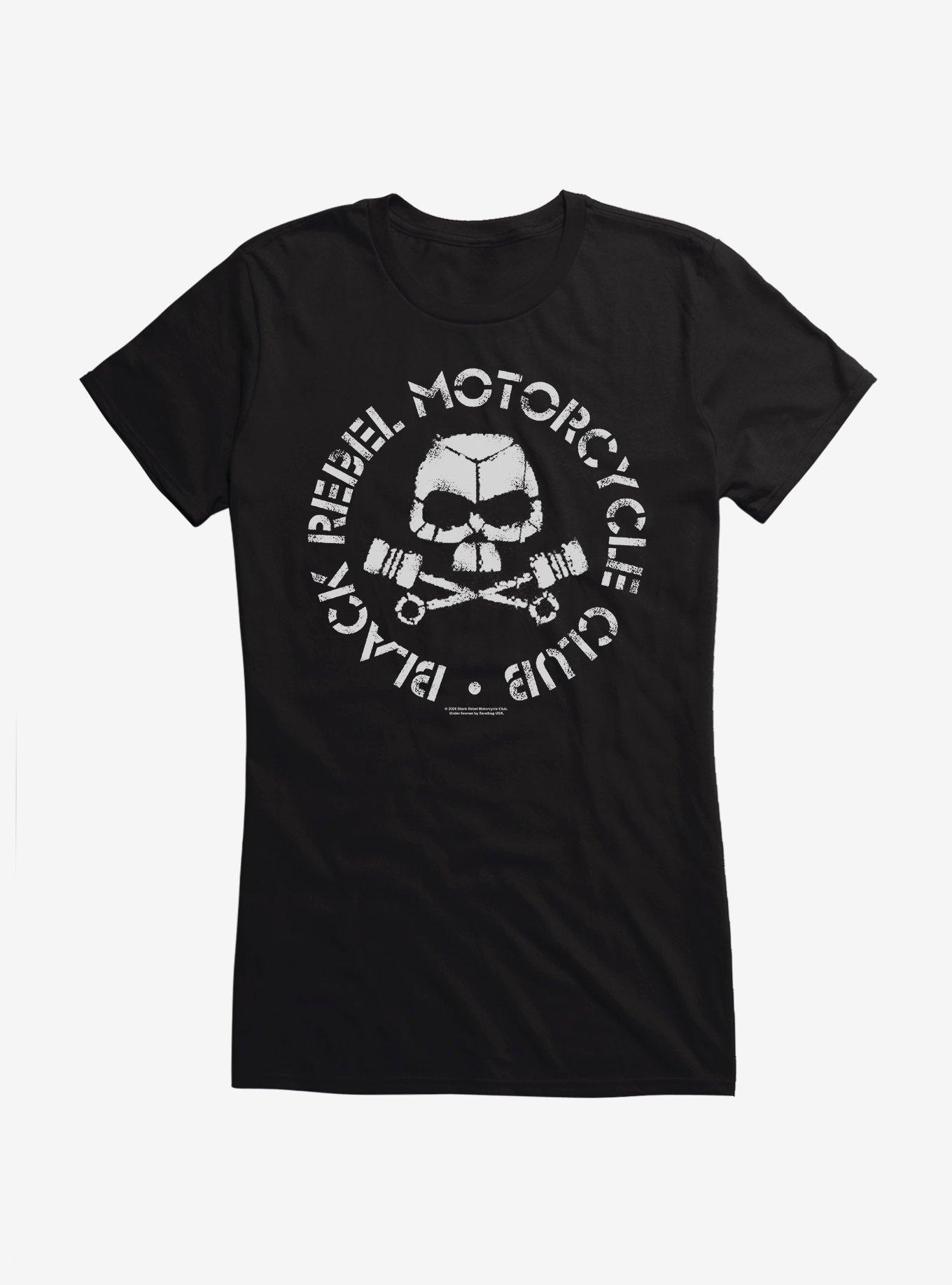 Black Rebel Motorcycle Club Skull Pistons Girls T-Shirt, , hi-res