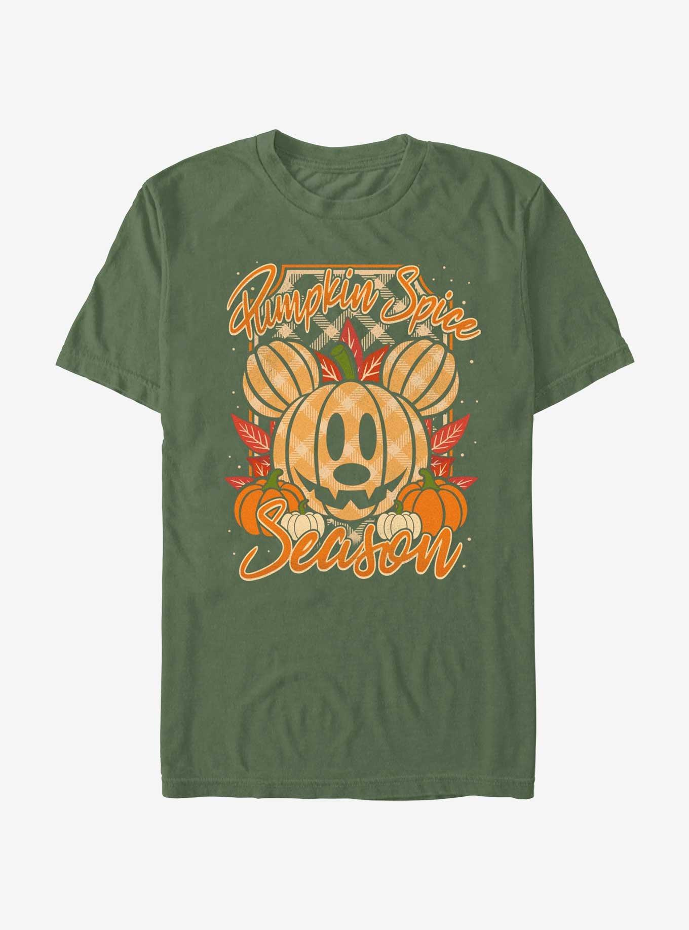 Disney Mickey Mouse Pumpkin Spice Garment Dye T-Shirt, MOSS, hi-res