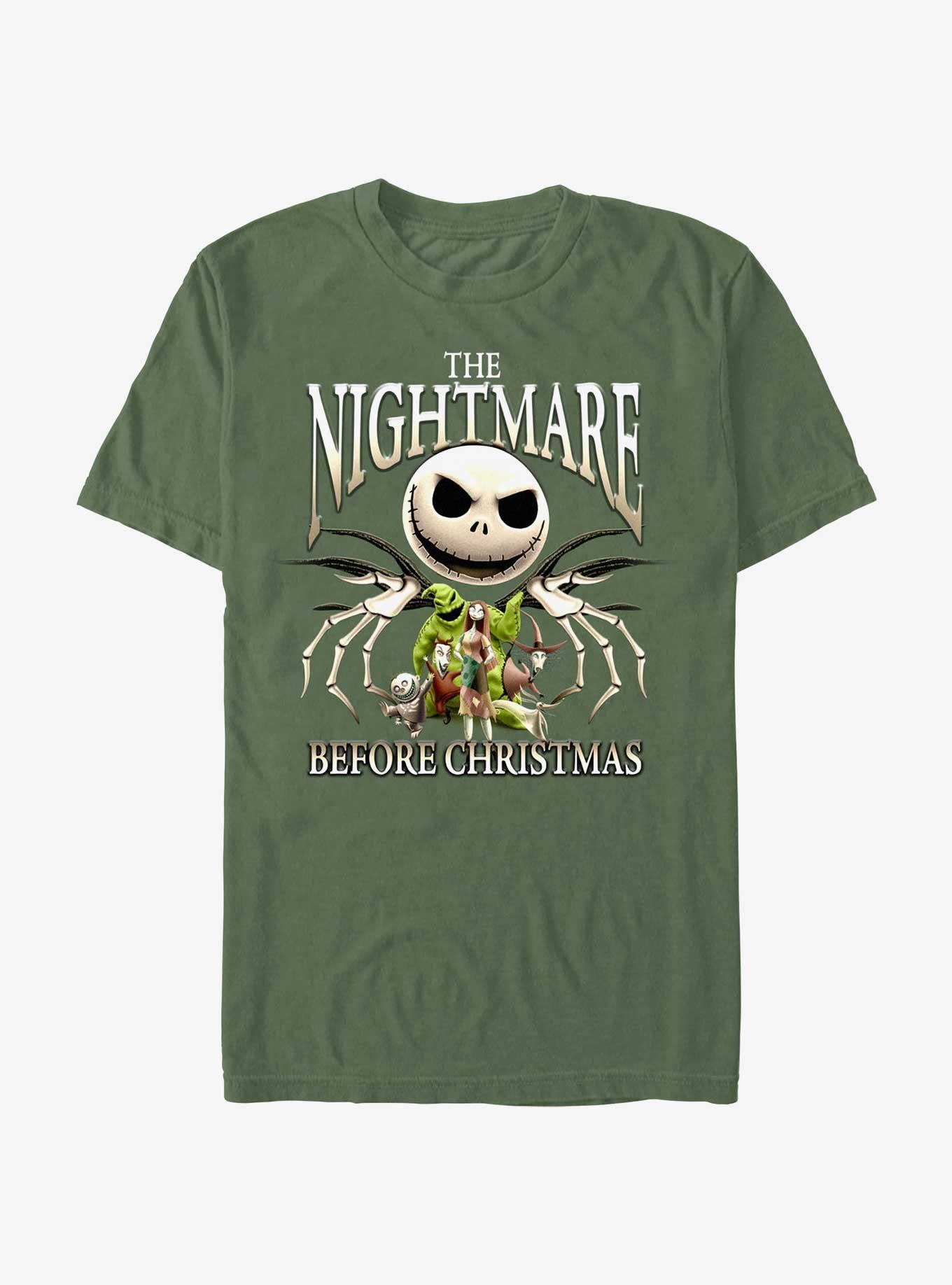 Disney The Nightmare Before Christmas Jack's A Nightmare Garment Dye T-Shirt, MOSS, hi-res