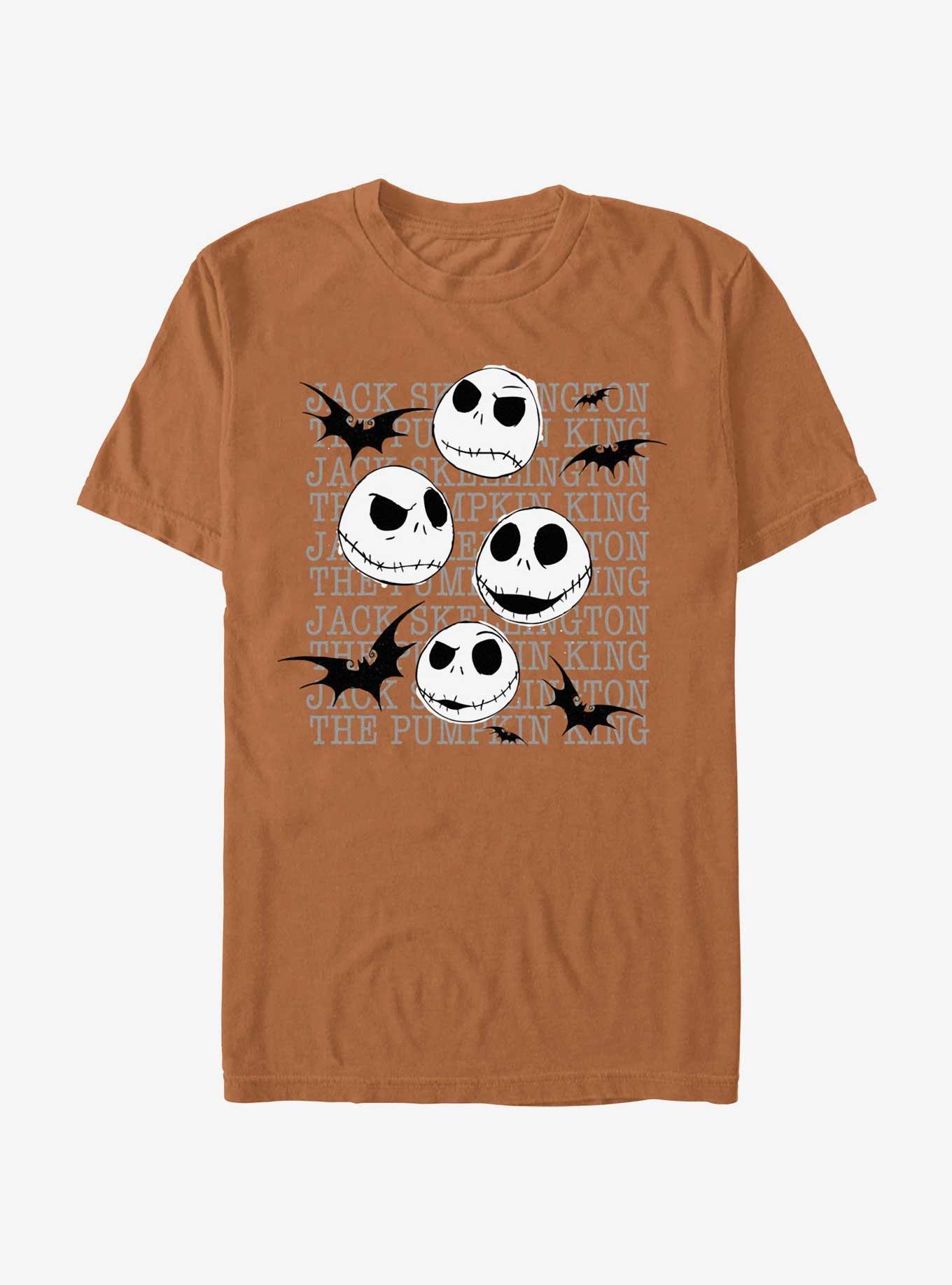 Disney The Nightmare Before Christmas Jack Heads Splatter Garment Dye T-Shirt, , hi-res