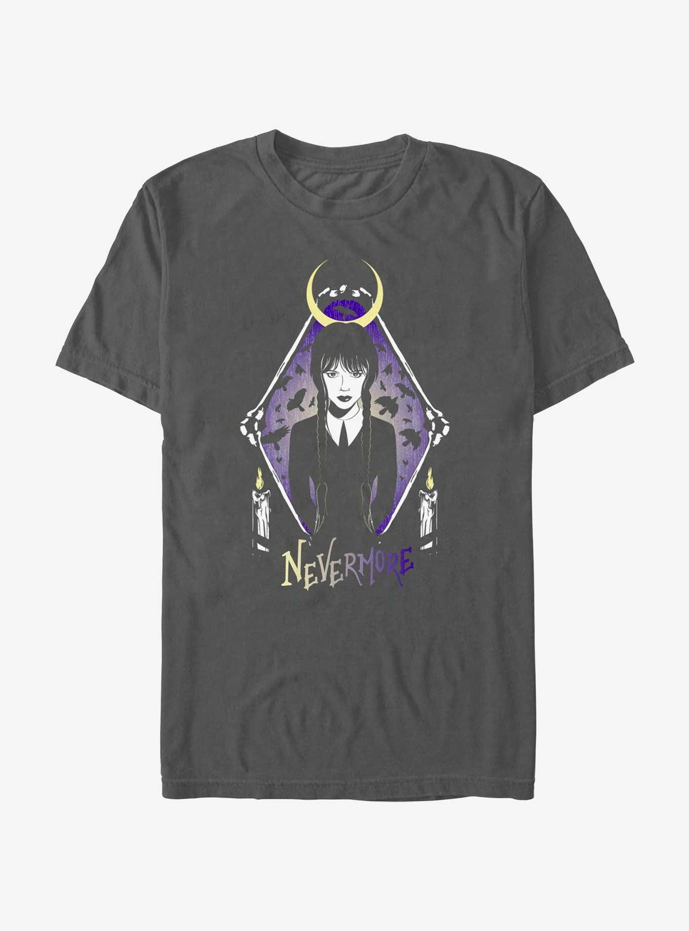 Wednesday Nevermore Garment Dye T-Shirt, , hi-res