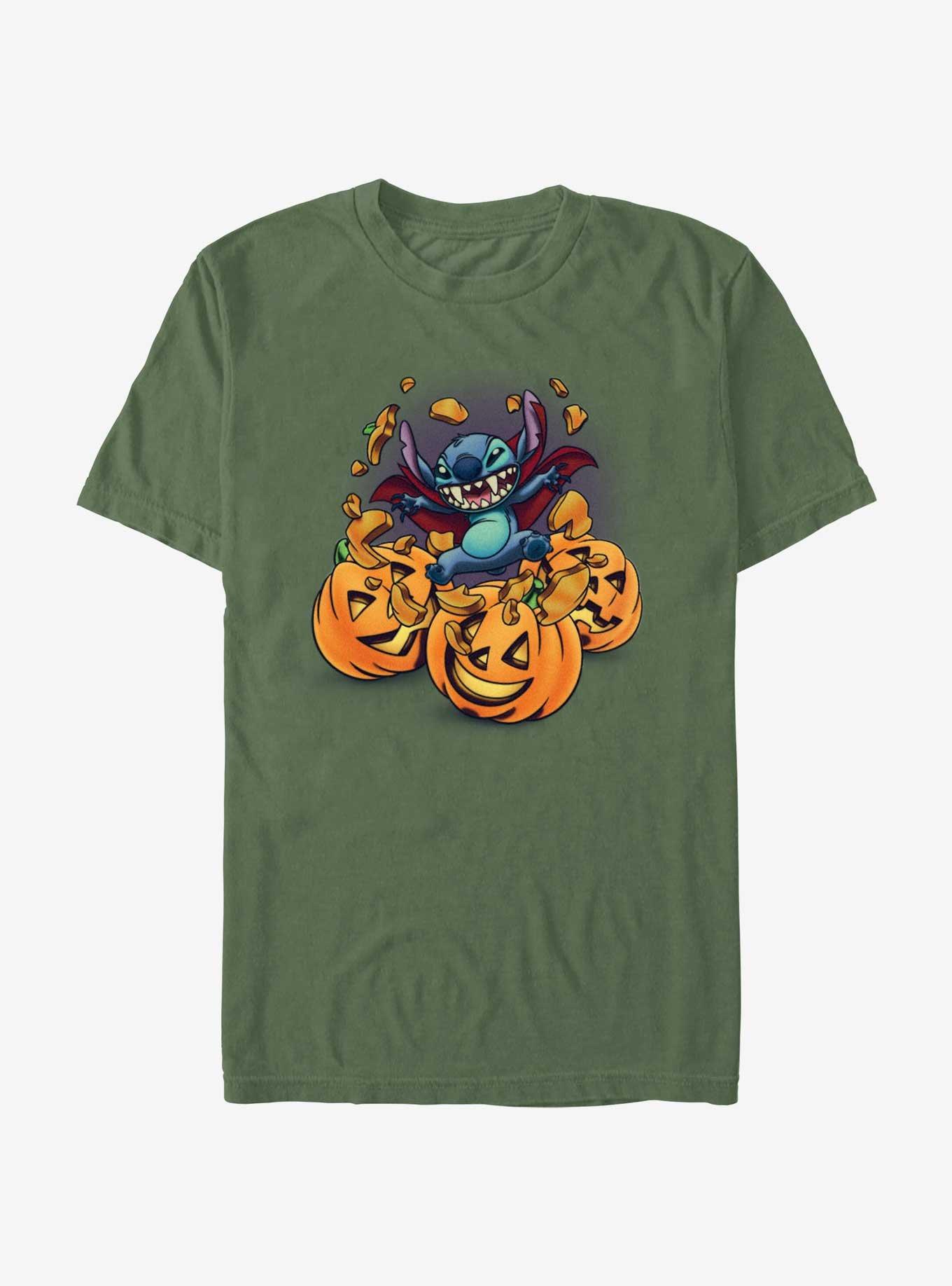 Disney Lilo & Stitch Vampire Garment Dye T-Shirt, MOSS, hi-res