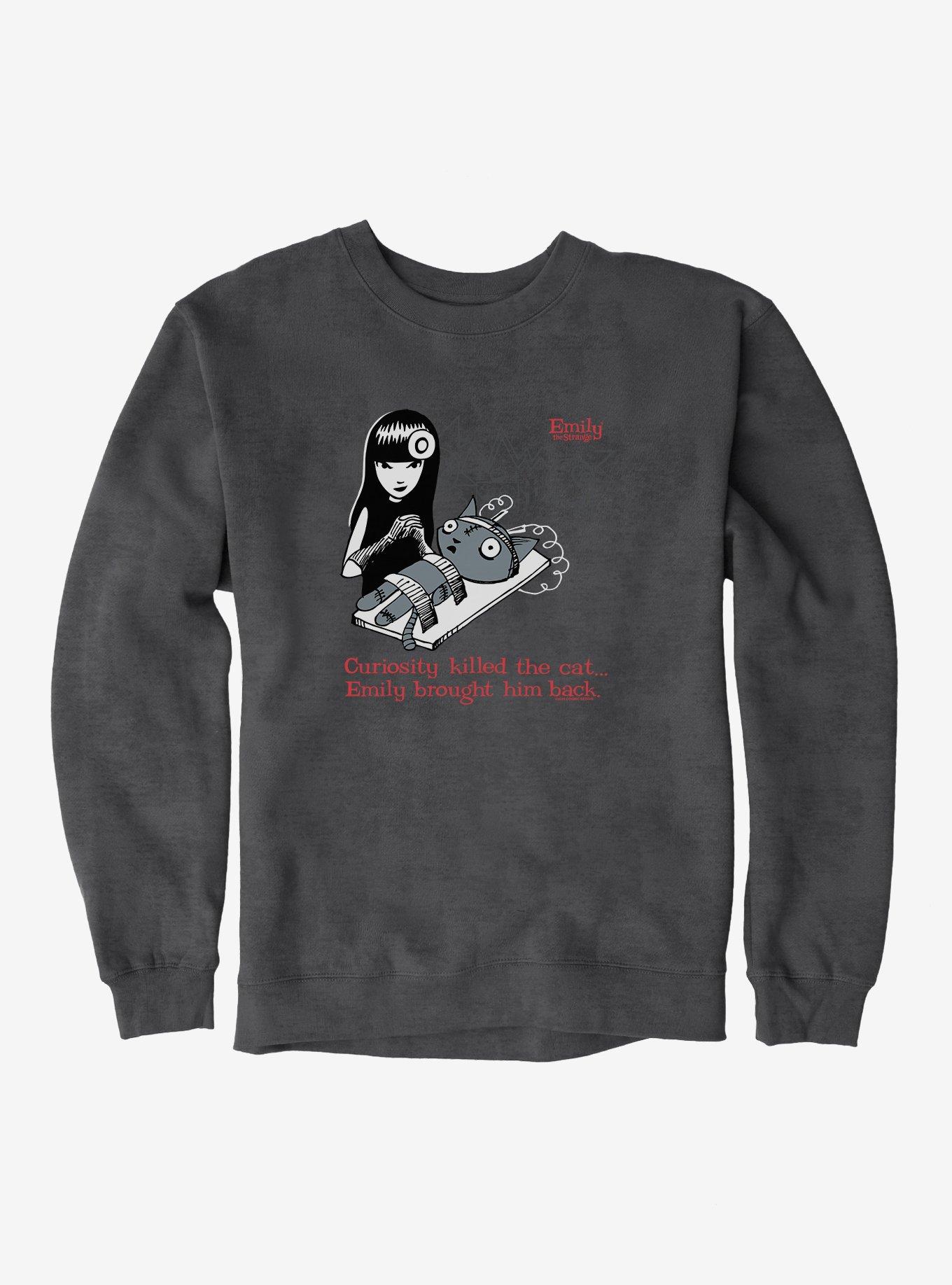Emily The Strange Curiosity Killed The Cat Sweatshirt