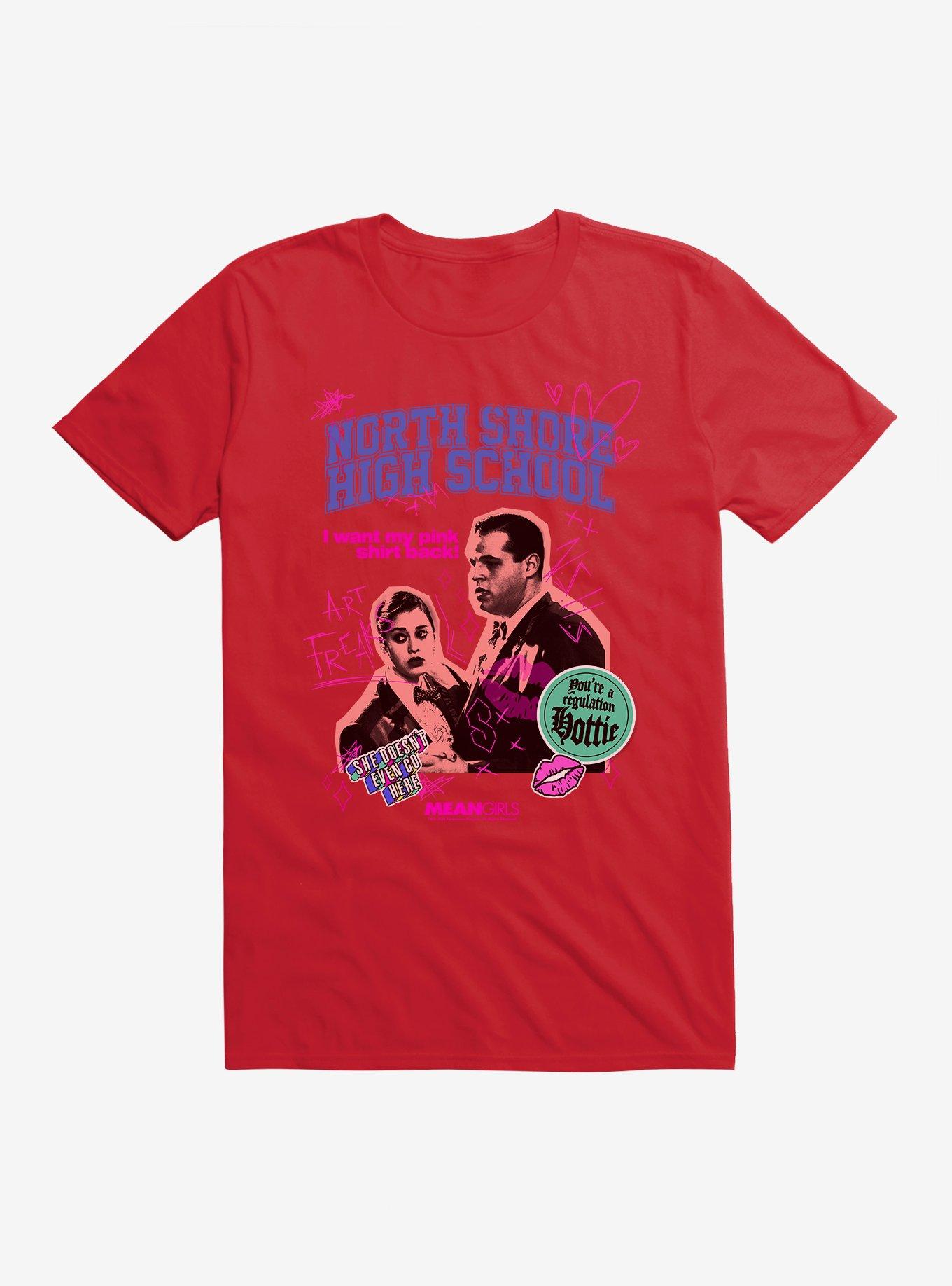 Mean Girls North Shore High School T-Shirt, RED, hi-res
