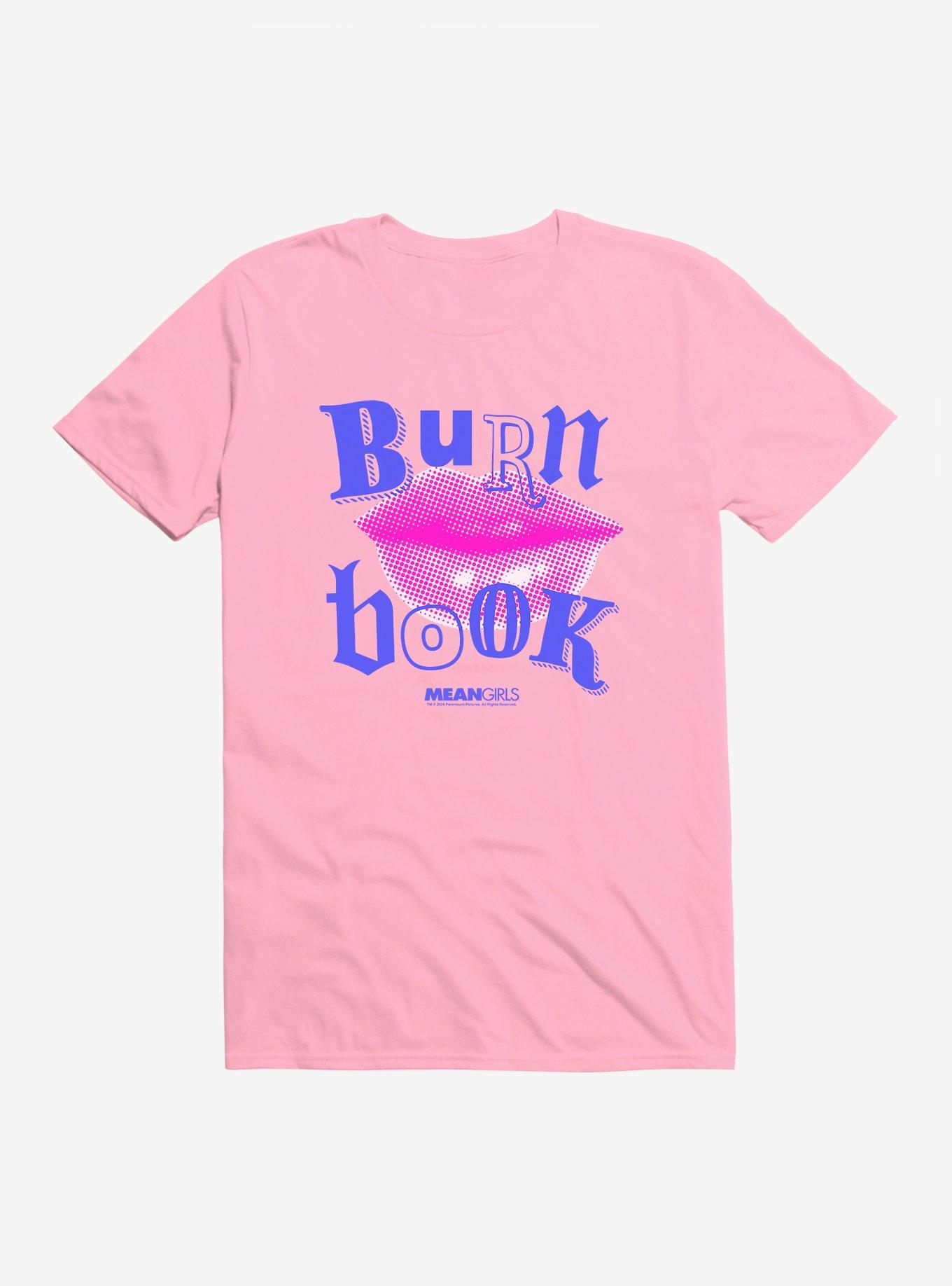 Mean Girls Burn Book Lips T-Shirt, CHARITY PINK, hi-res