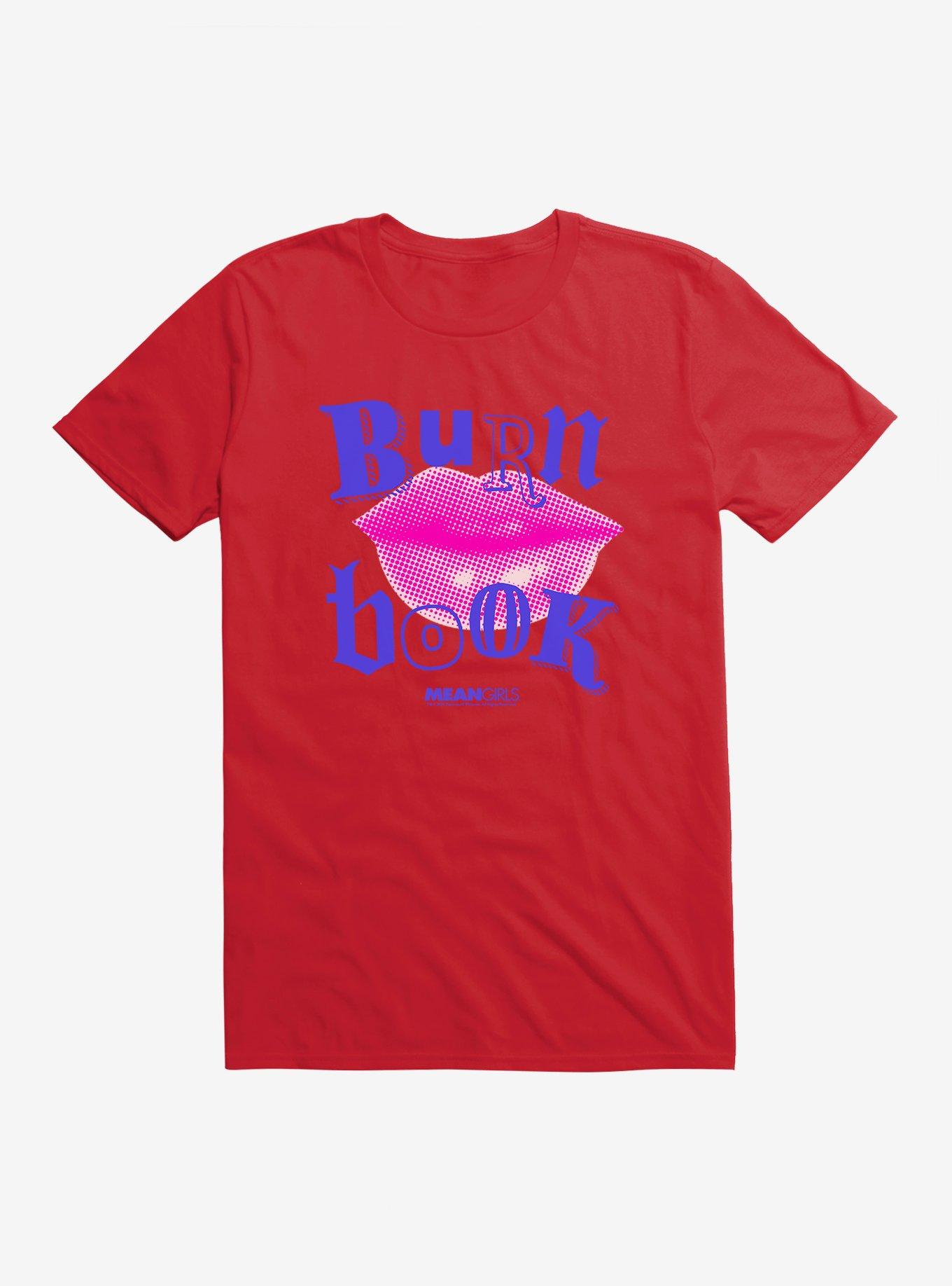 Mean Girls Burn Book Lips T-Shirt, RED, hi-res