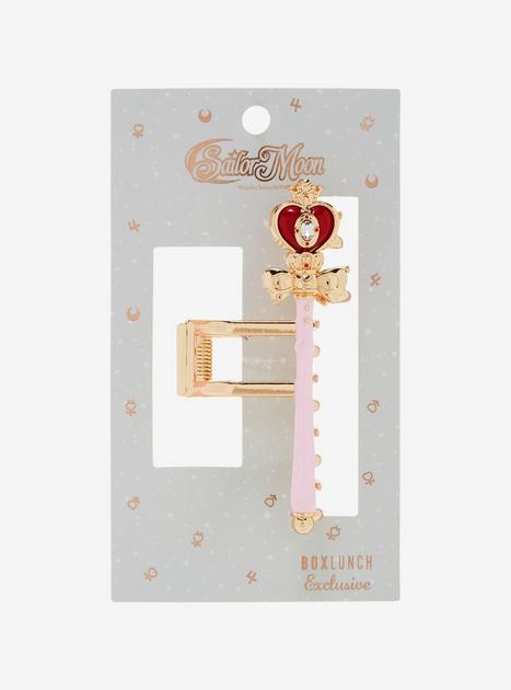 Sailor Moon Exclusive Spiral Heart Moon Scepter Claw Clip Hair Accessory New BoxLunch Sailor Moon Spiral Heart Moon Scepter Claw Clip  main image 4