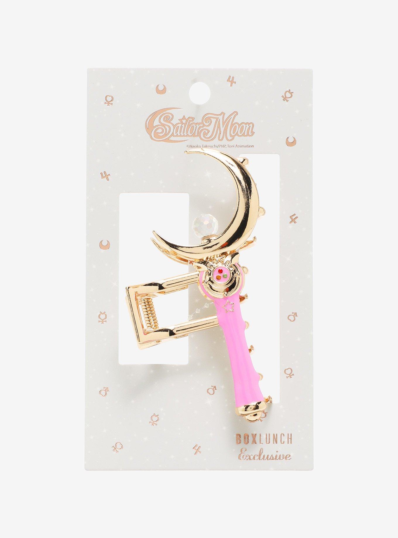 Sailor Moon Crescent Moon Wand Claw Clip — BoxLunch Exclusive, , hi-res