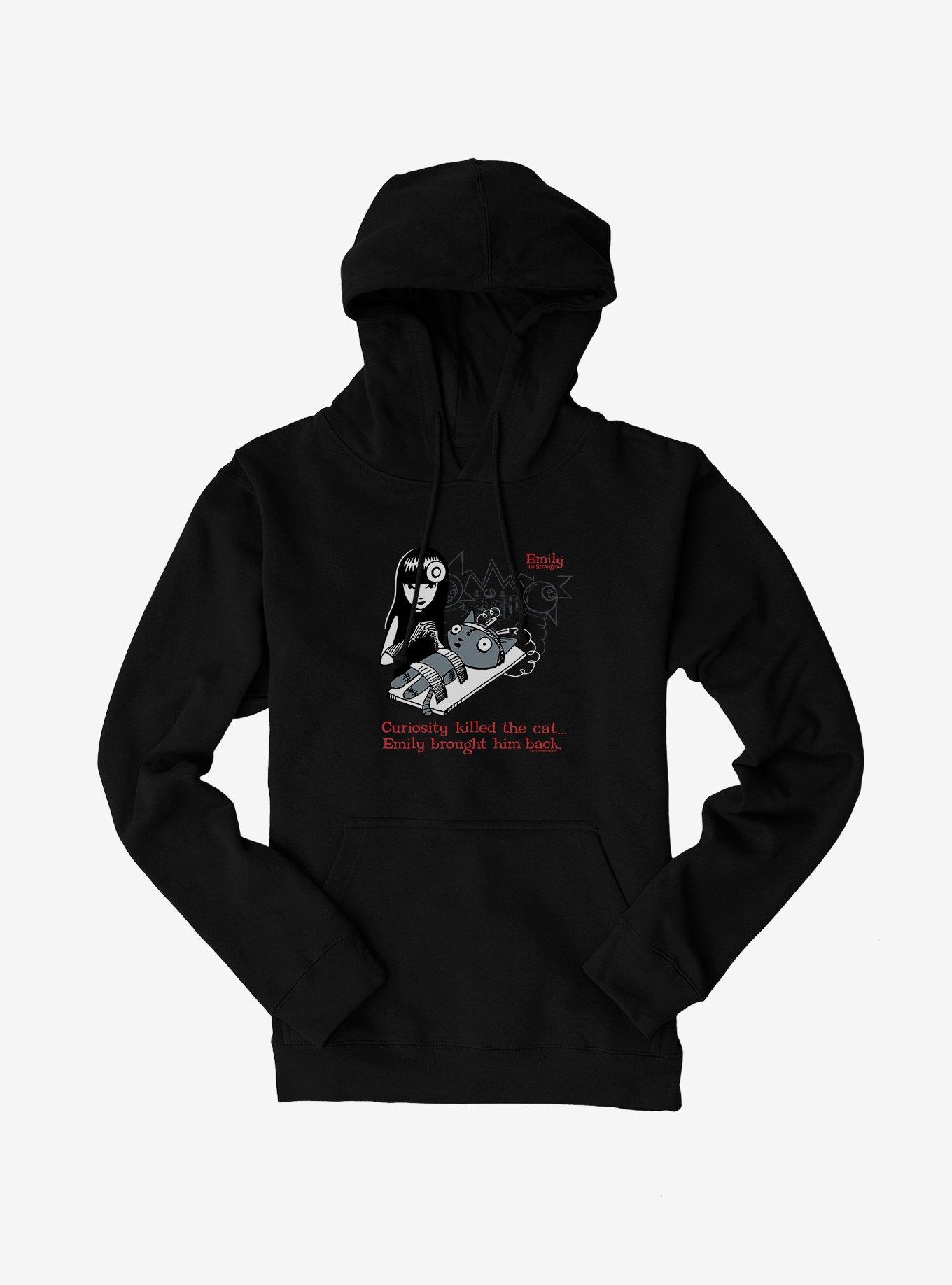 Emily The Strange Curiosity Killed The Cat Hoodie, , hi-res