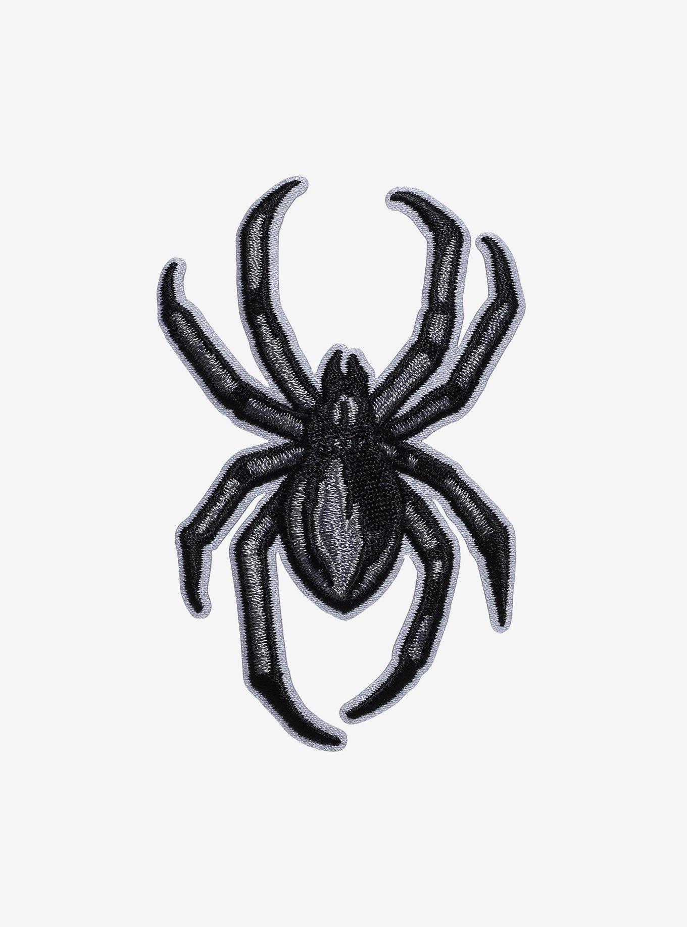 Silver & Black Spider Patch, , hi-res