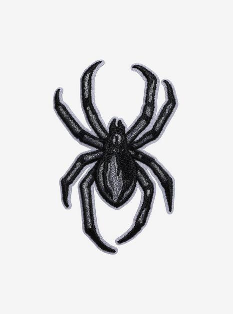 Silver & Black Spider Patch | Hot Topic