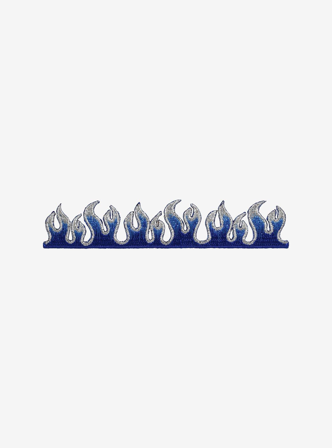 Blue Flames Patch, , hi-res