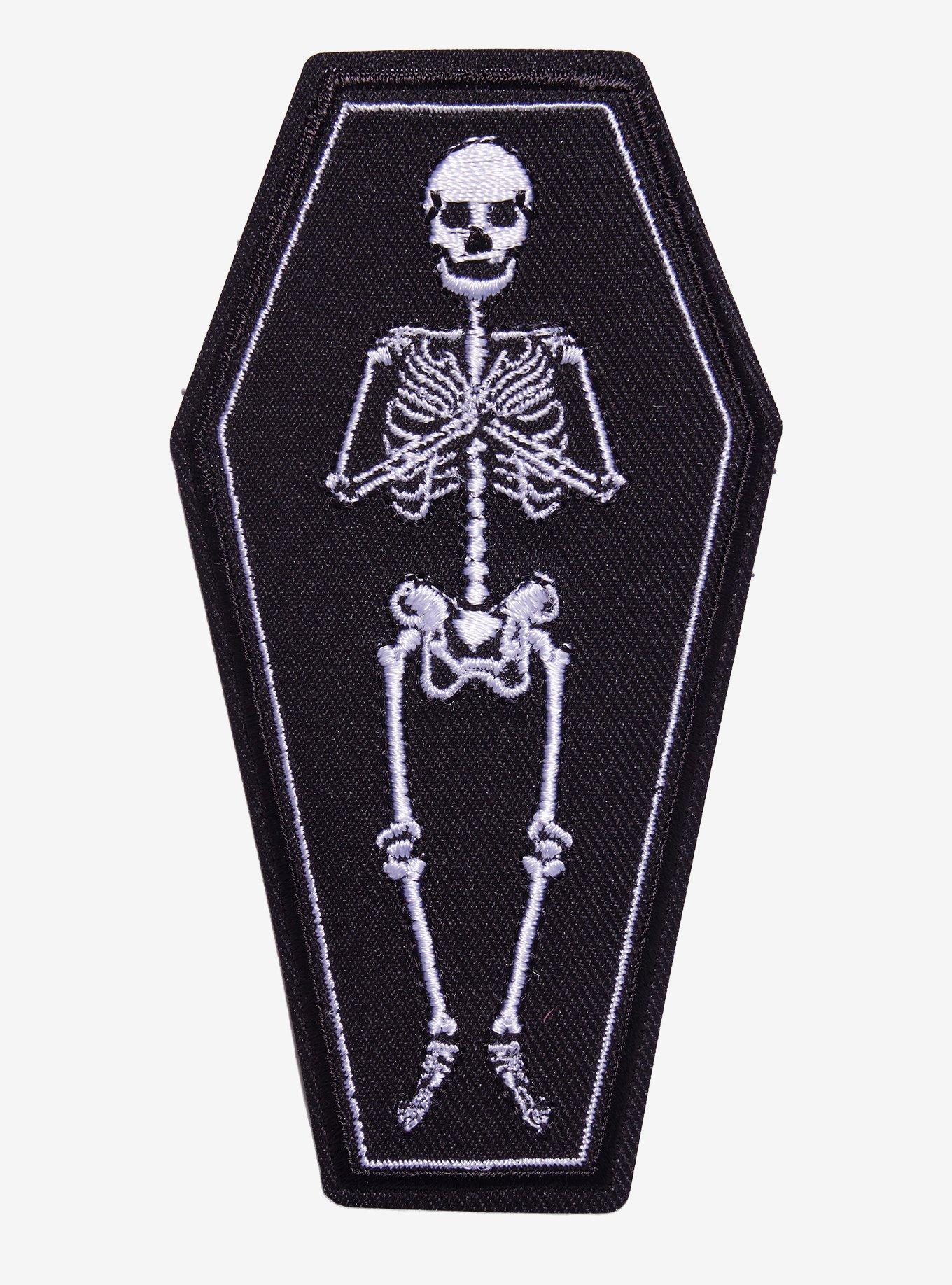 Skeleton Coffin Patch | Hot Topic