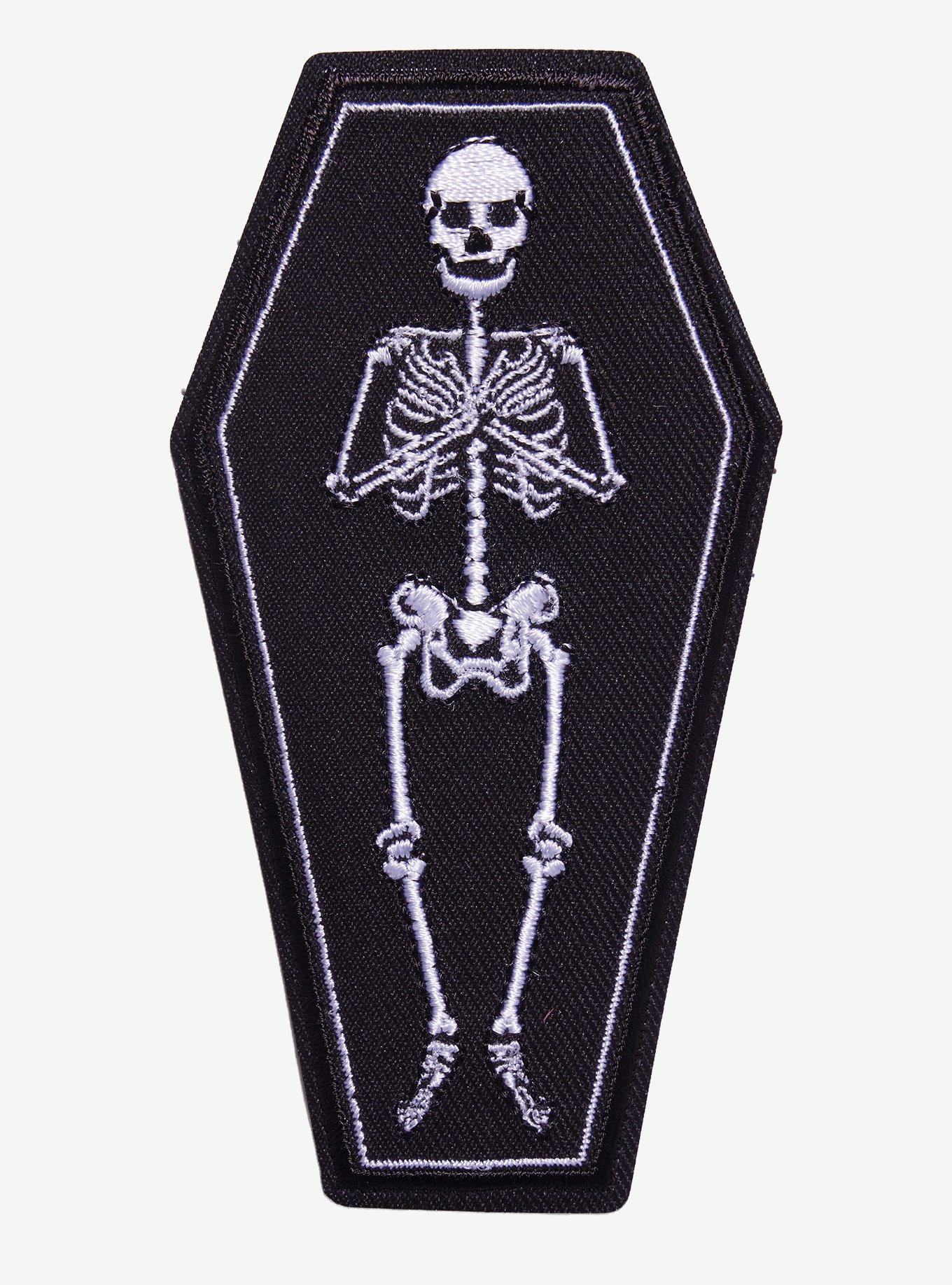 Skeleton Coffin Patch, , hi-res