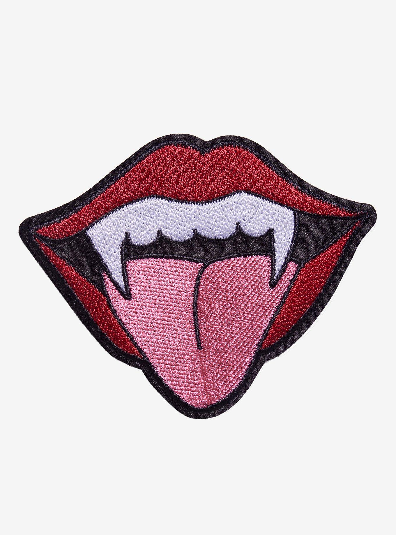 Vampire Mouth Patch, , hi-res