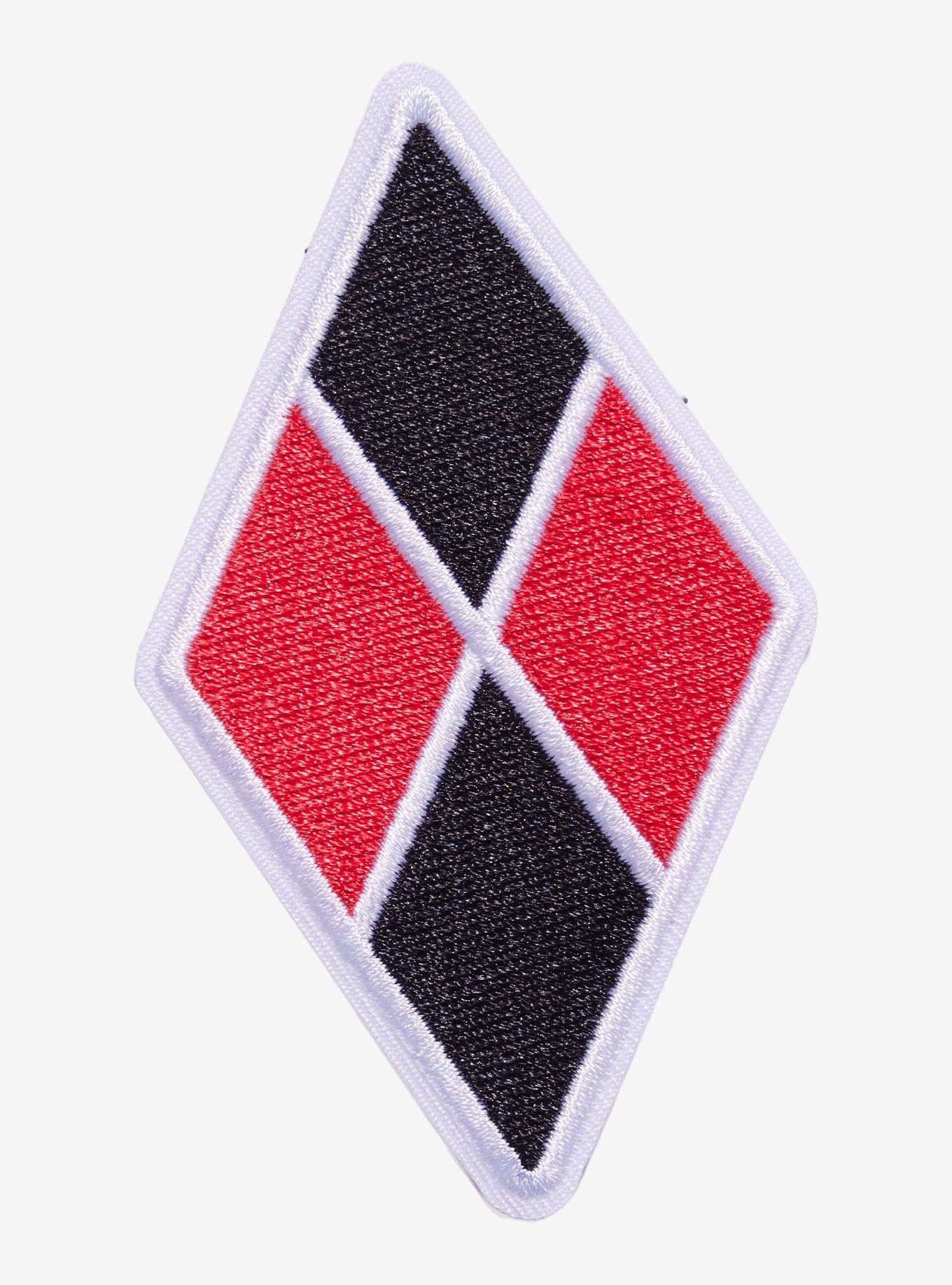 DC Comics Harley Quinn Diamond Logo Patch, , hi-res