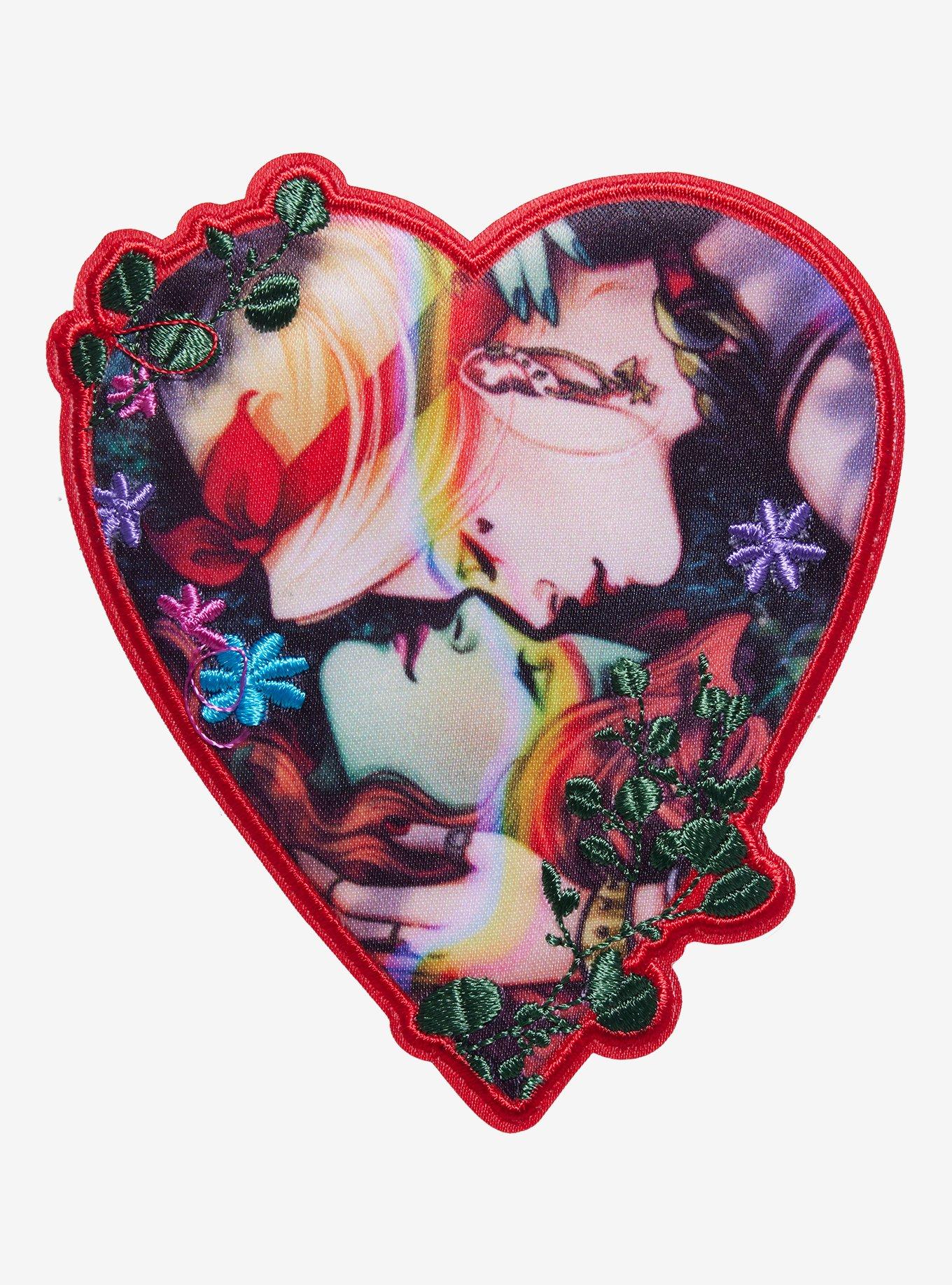 DC Comics Harley Quinn & Poison Ivy Heart Patch, , hi-res