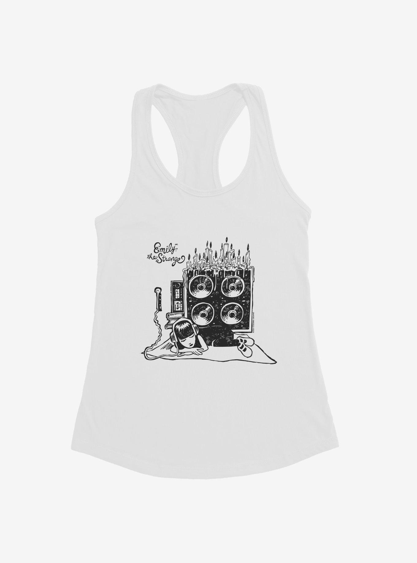 Emily The Strange NeeChee Lookin' Cute Girls Tank, WHITE, hi-res