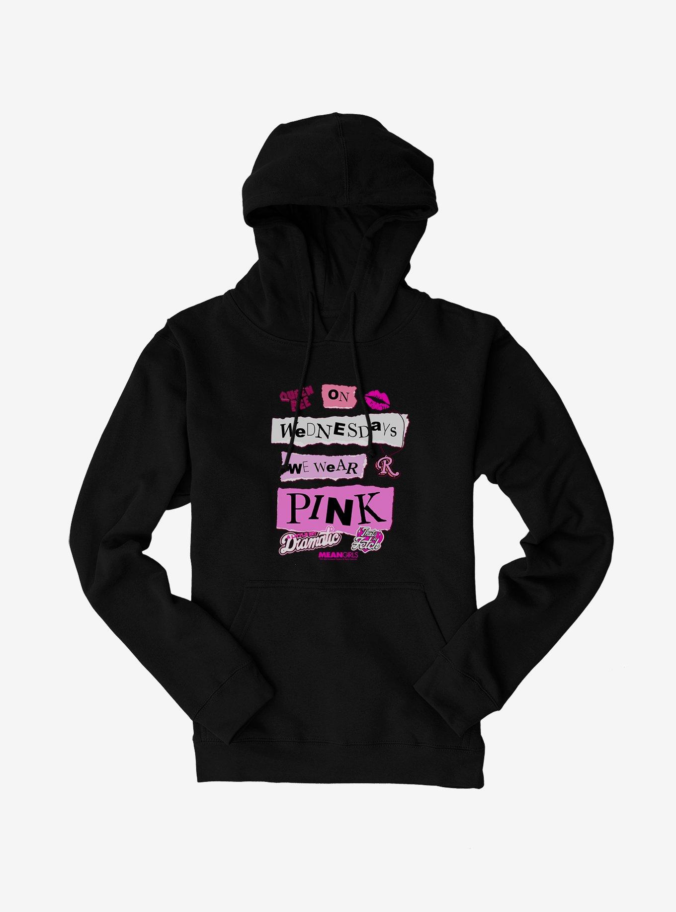 Mean Girls On Wednesday's We Wear Pink Hoodie, , hi-res