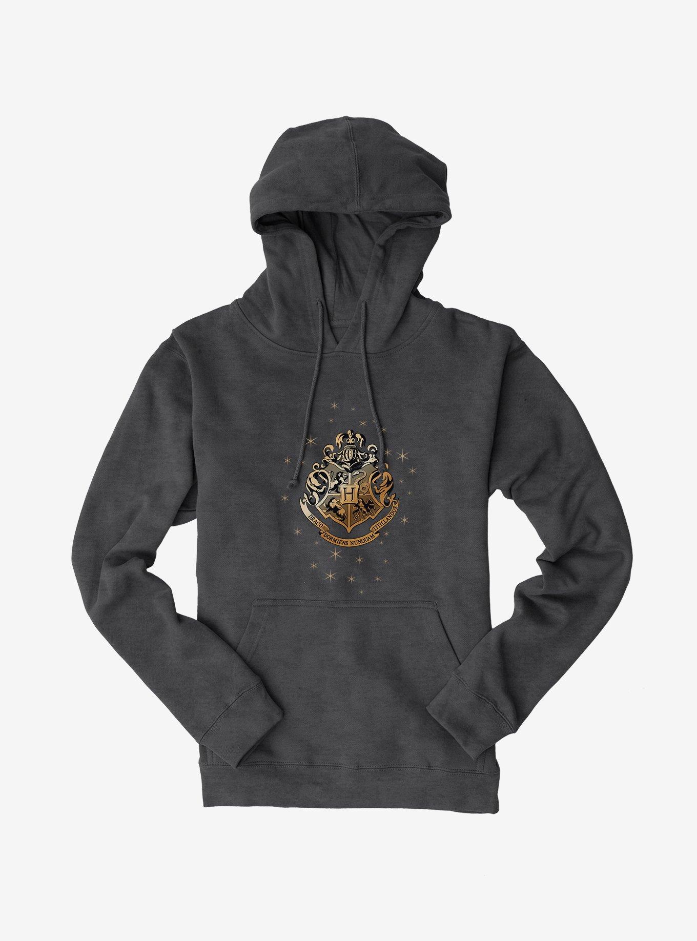 Harry Potter Hogwarts Emblem Glitter Hoodie, , hi-res