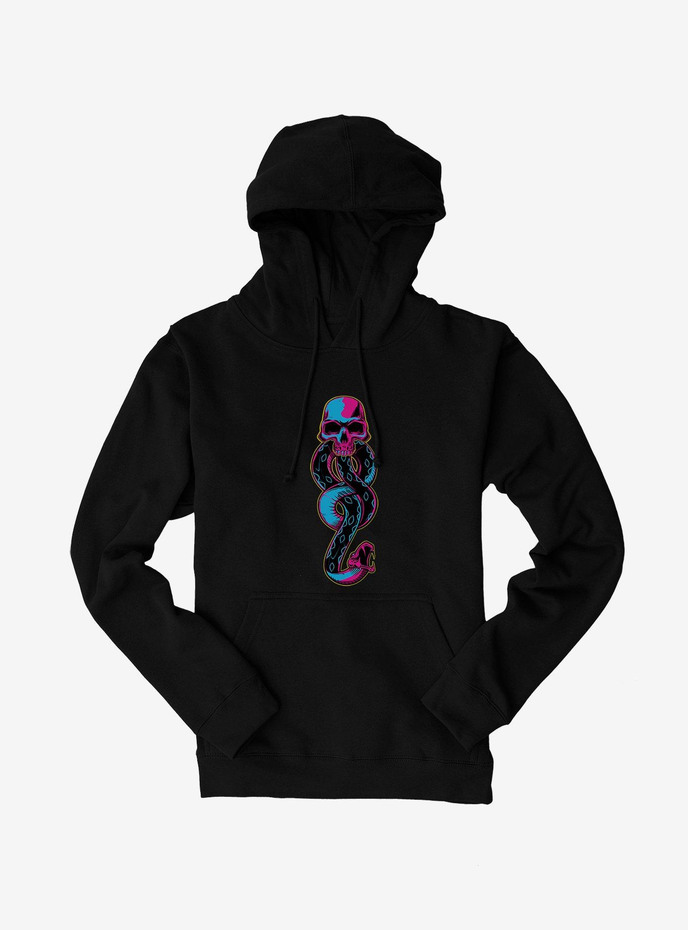 Harry Potter Death Eater Symbol Neon Hoodie, , hi-res