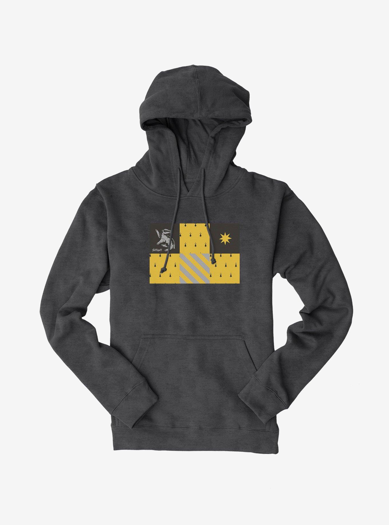 Harry Potter Hufflepuff Checkered Patterns Hoodie