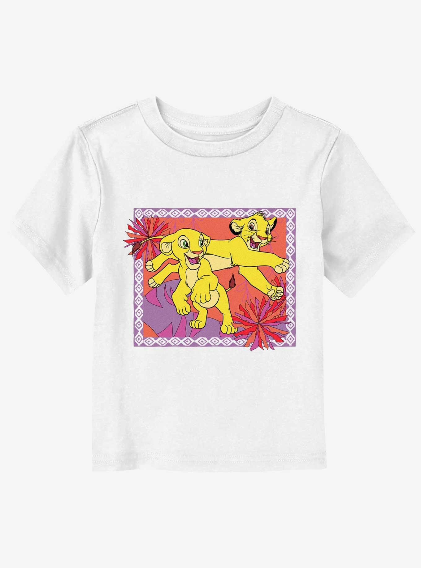 Disney The Lion King Simba And Nala Playing  Frame Toddler T-Shirt, WHITE, hi-res