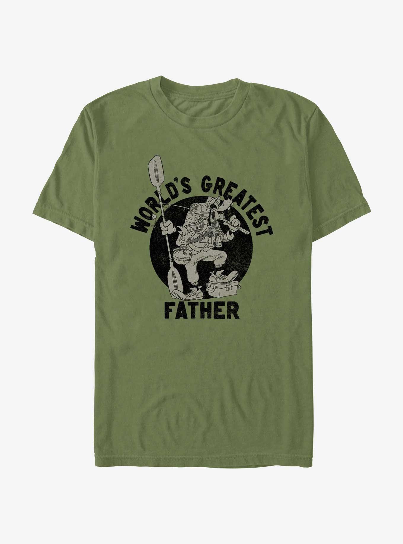 Disney Mickey Mouse World's Greatest Father T-Shirt, MIL GRN, hi-res