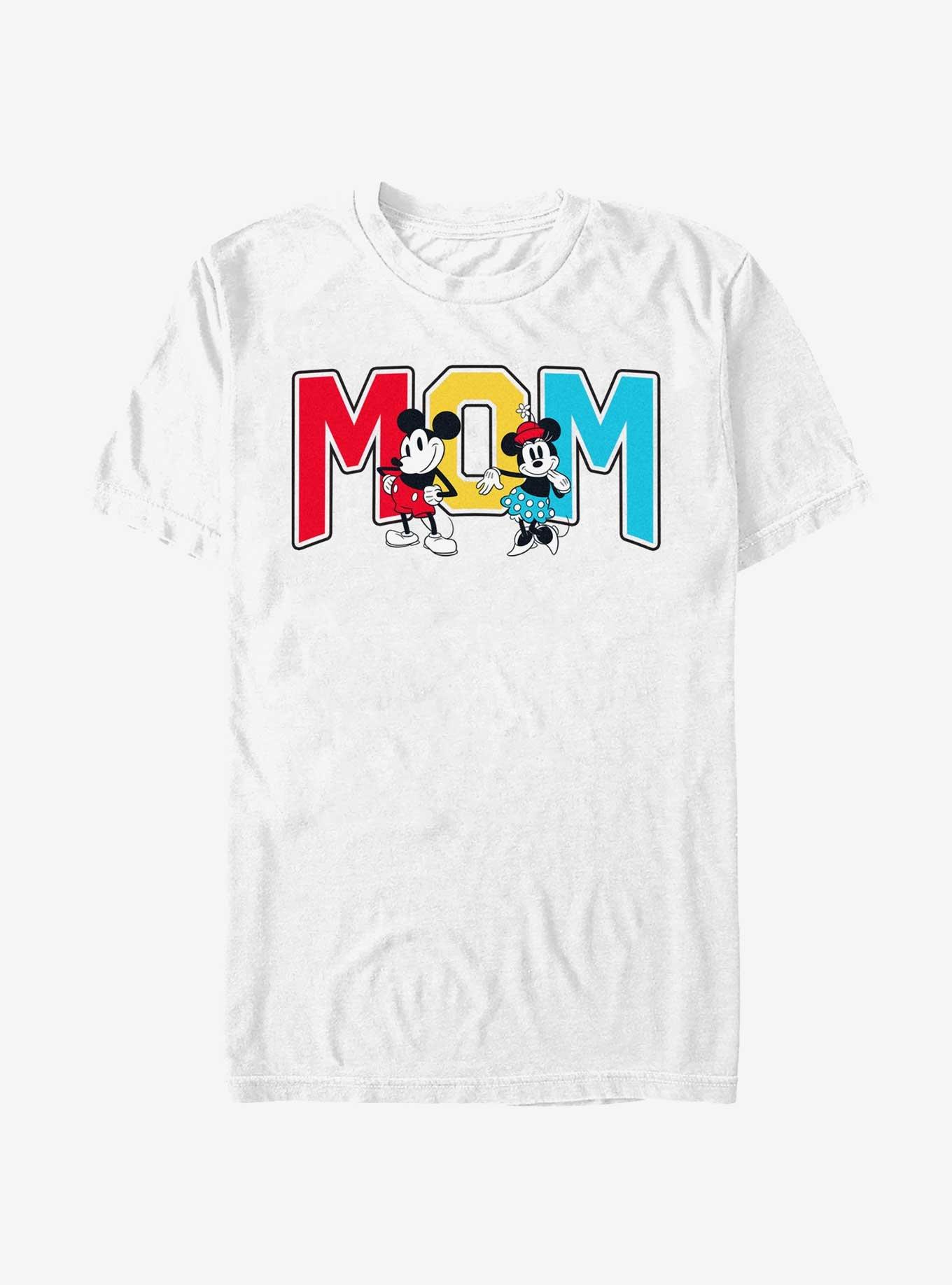 Disney Mickey Mouse Mom Collegiate T-Shirt, WHITE, hi-res