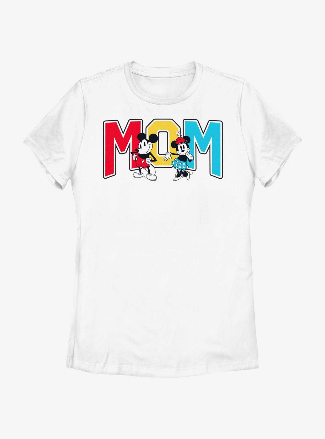 Disney Mickey Mouse Mom Collegiate Womens T-Shirt, WHITE, hi-res