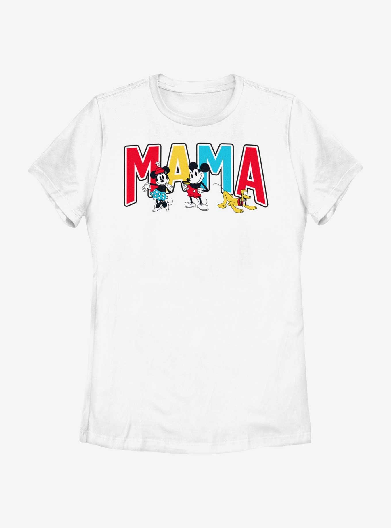 Disney Mickey Mouse Mama Collegiate Womens T-Shirt, WHITE, hi-res