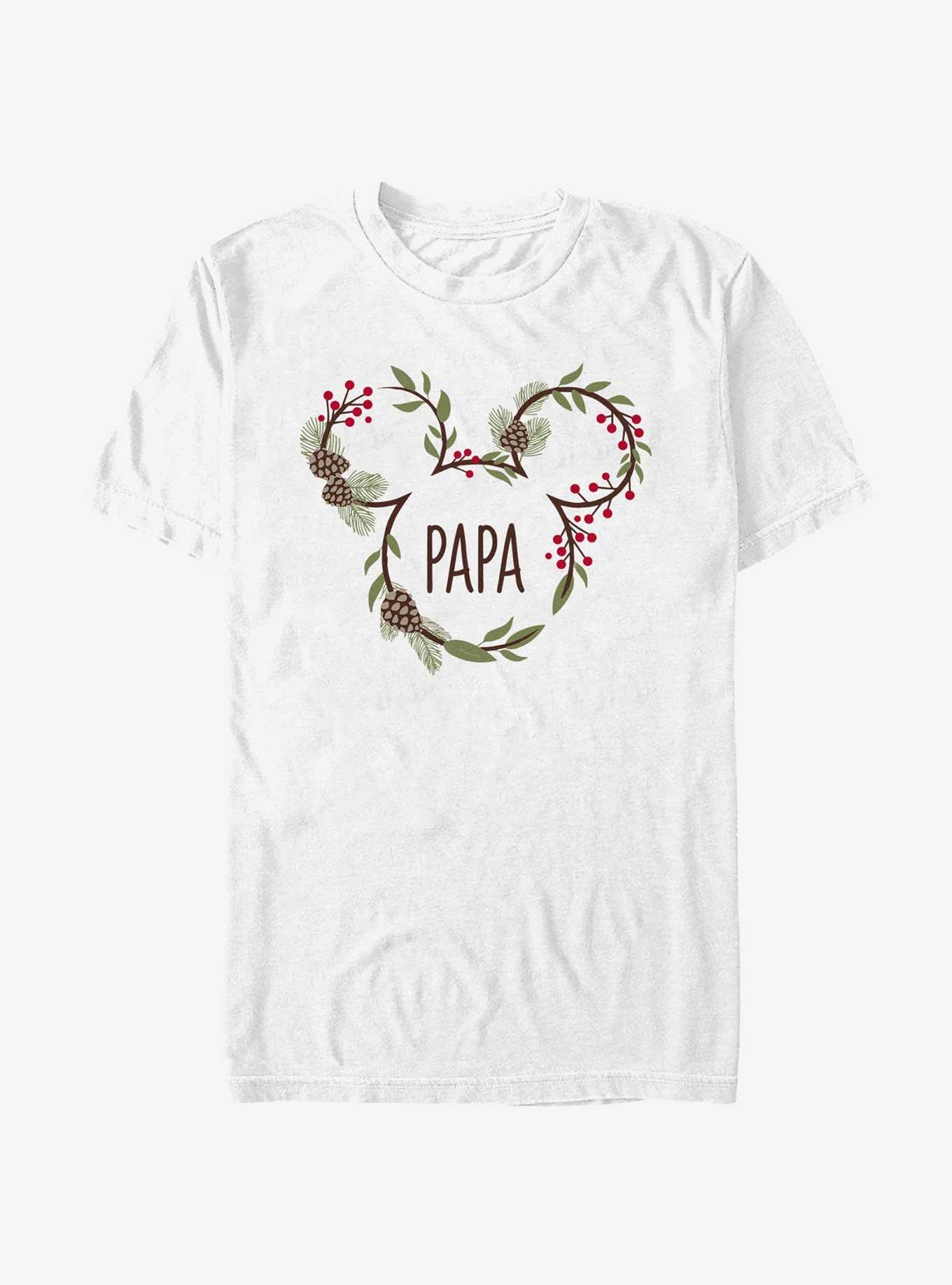 Disney Mickey Mouse Papa Holiday Ears T-Shirt, WHITE, hi-res