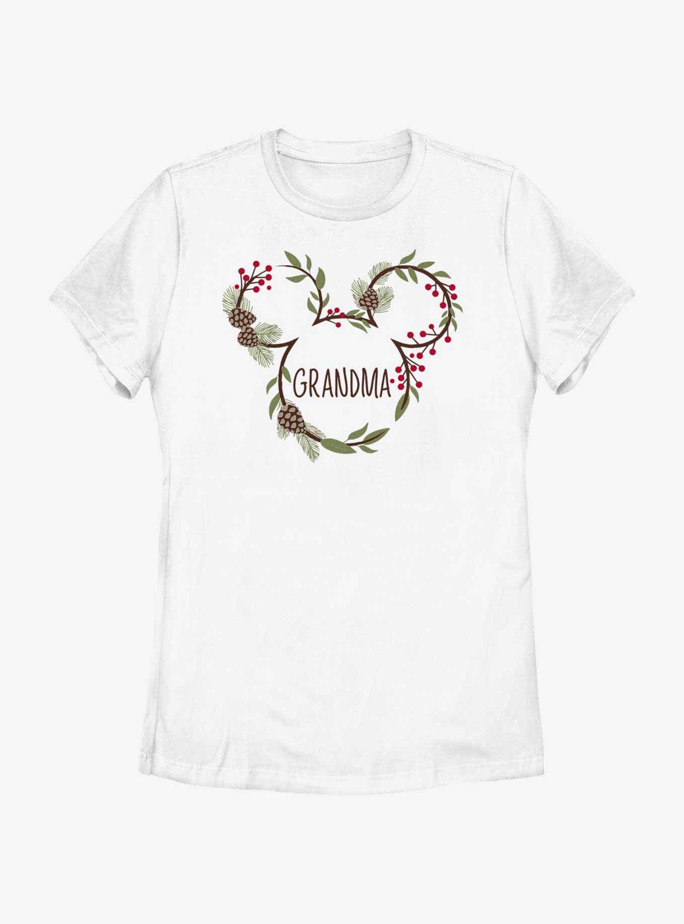 Disney Mickey Mouse Grandma Holiday Ears Womens T-Shirt, , hi-res