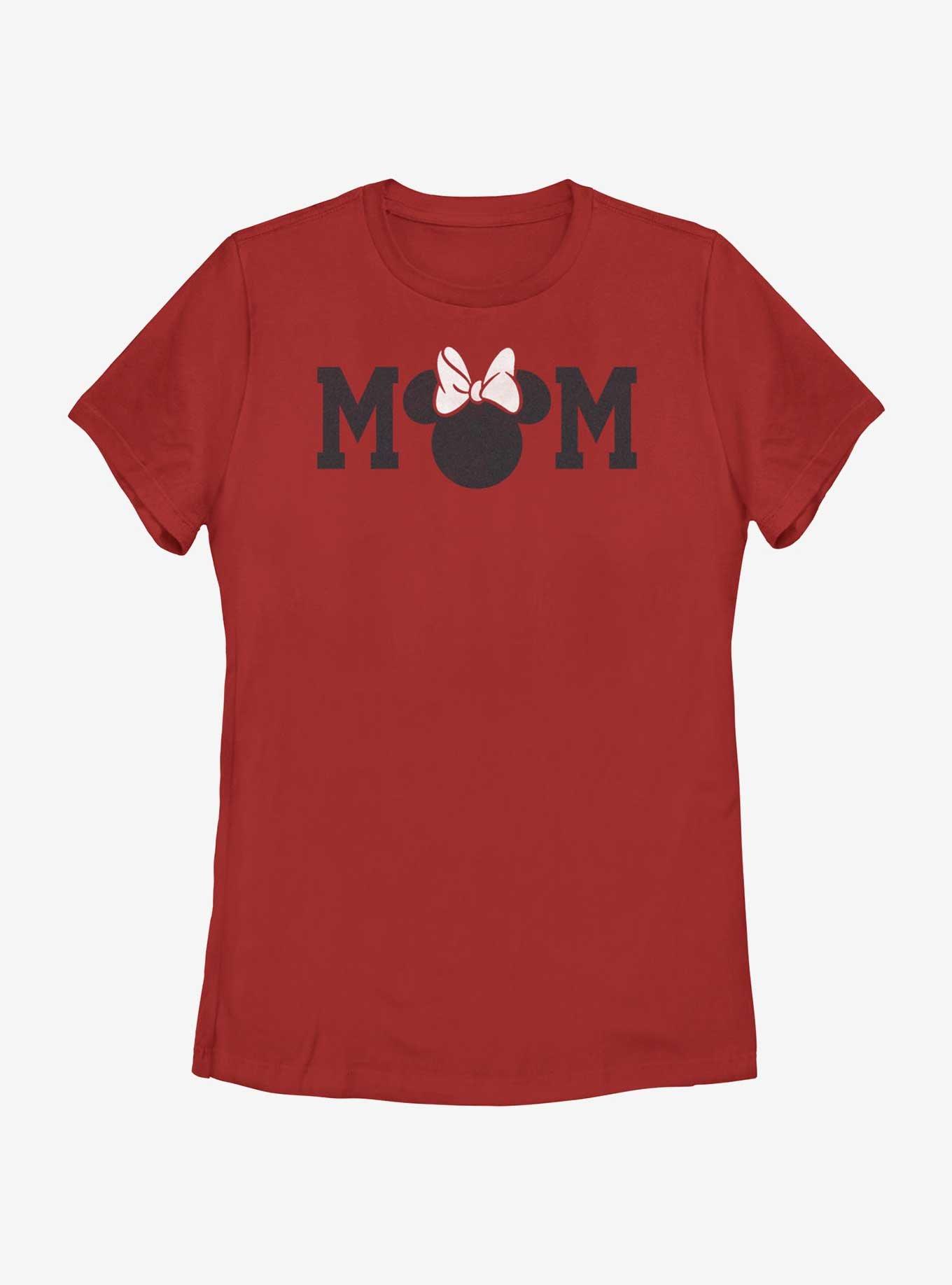 Disney Minnie Mouse Mom Minnie Ears Womens T-Shirt, RED, hi-res