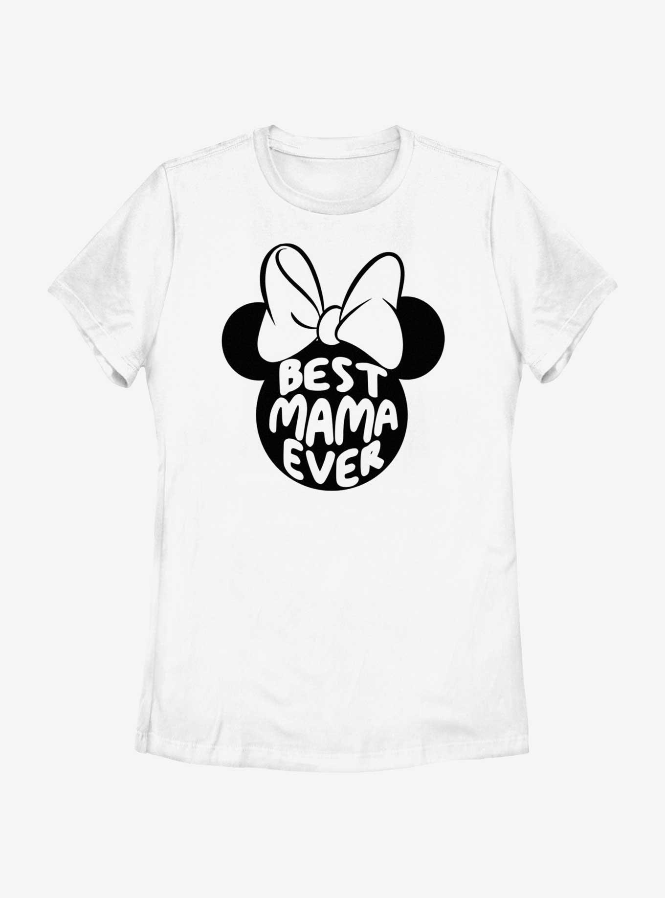 Disney Minnie Mouse Best Mama Ever Minnie Ears Womens T-Shirt, , hi-res