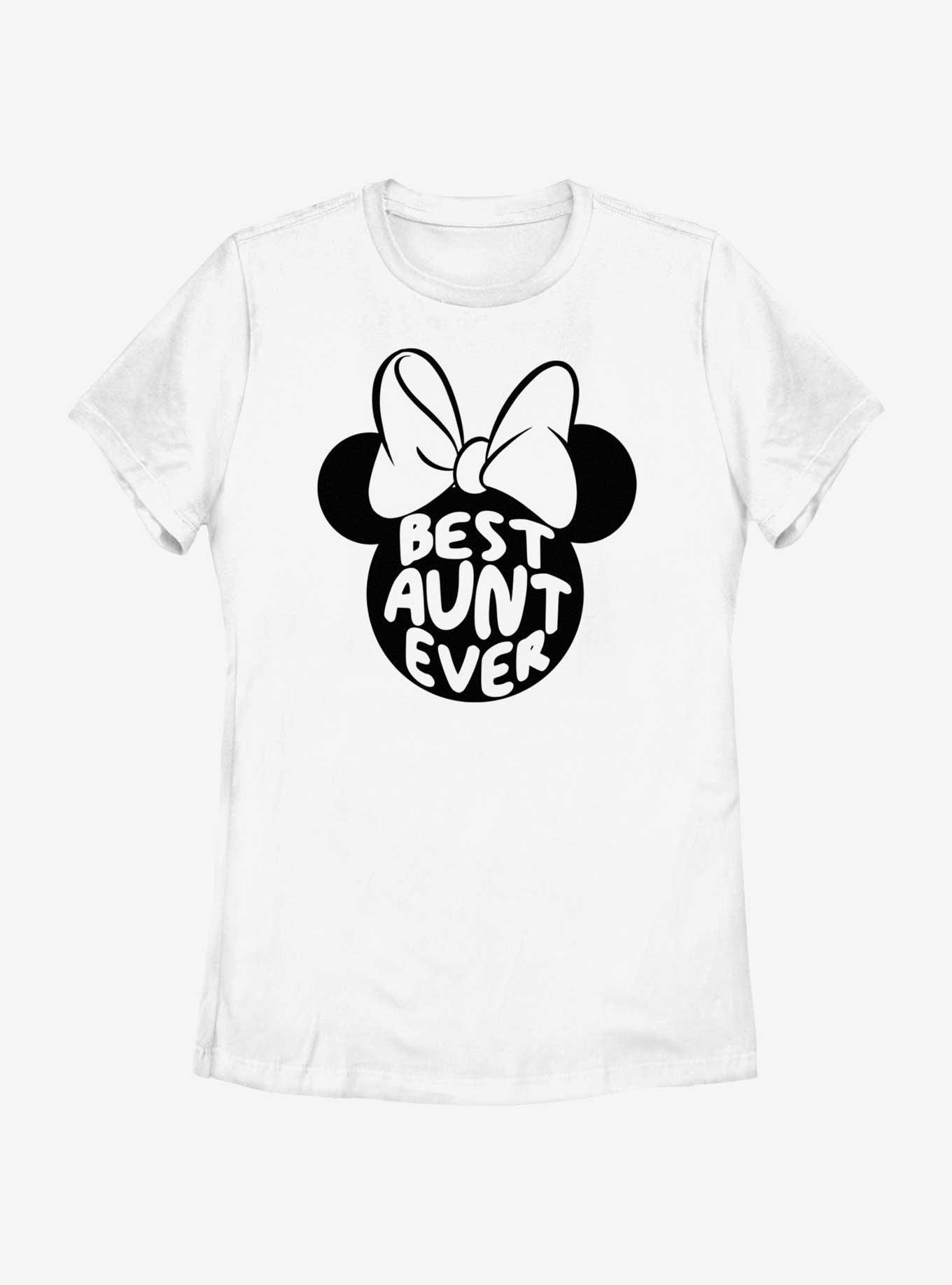 Disney Minnie Mouse Best Aunt Ever Minnie Ears Womens T-Shirt, , hi-res