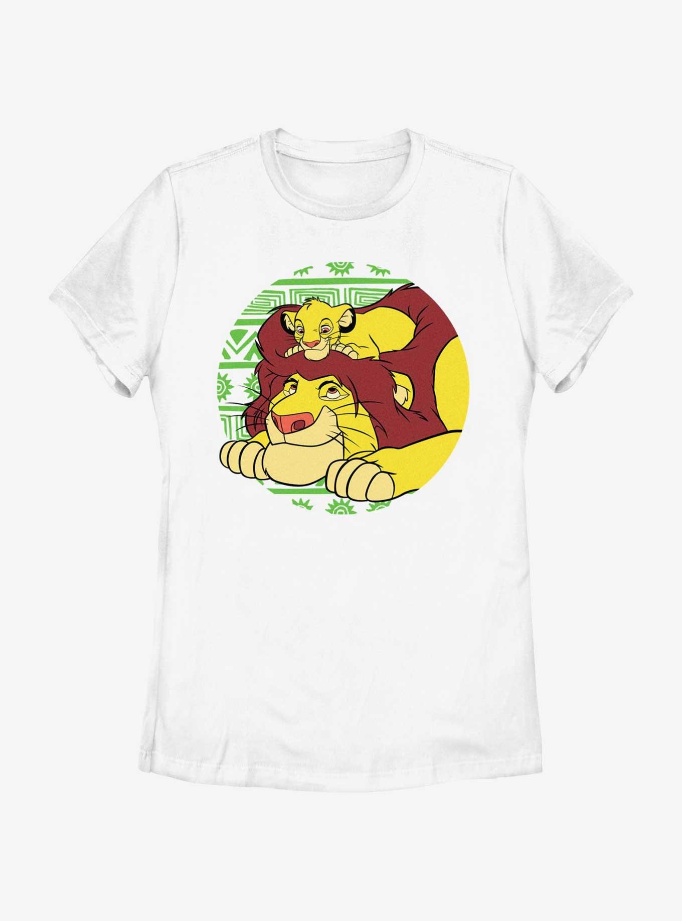 Disney The Lion King Father And Son Circle Womens T-Shirt, WHITE, hi-res