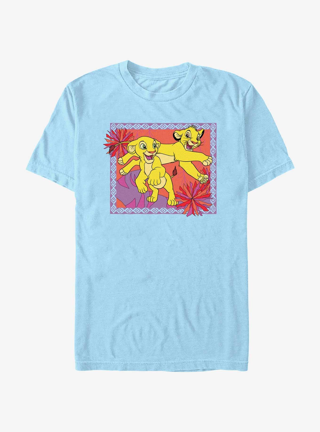 Disney The Lion King Simba And Nala Playing  Frame T-Shirt, , hi-res