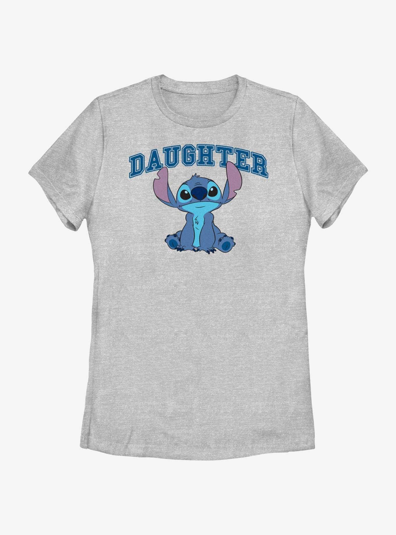 Disney Lilo & Stitch Daughter Stitch Sitting Womens T-Shirt, ATH HTR, hi-res