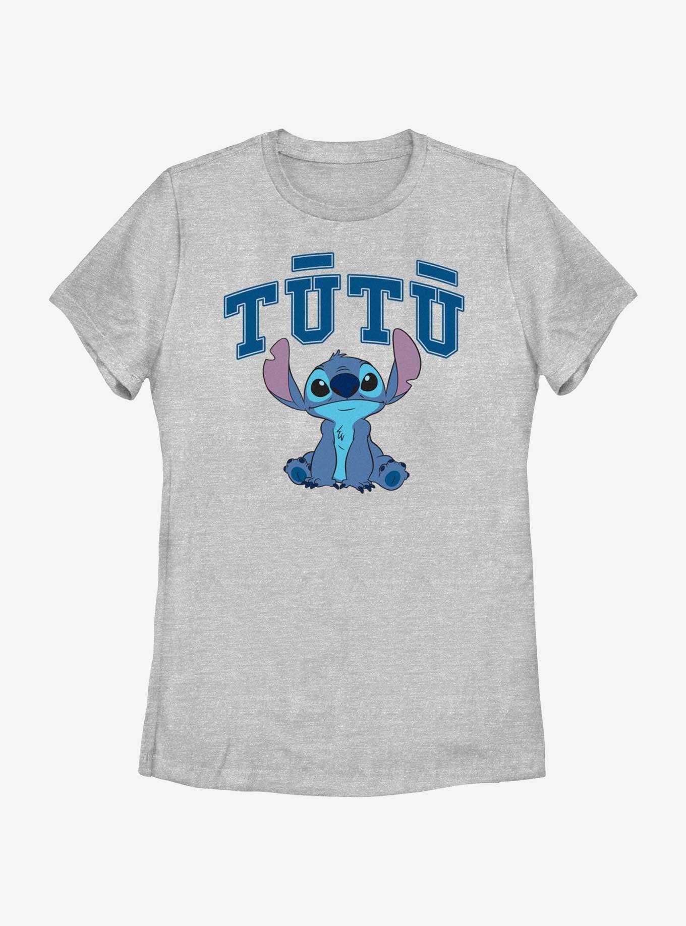 Disney Lilo & Stitch Tutu Stitch Sitting Womens T-Shirt, ATH HTR, hi-res