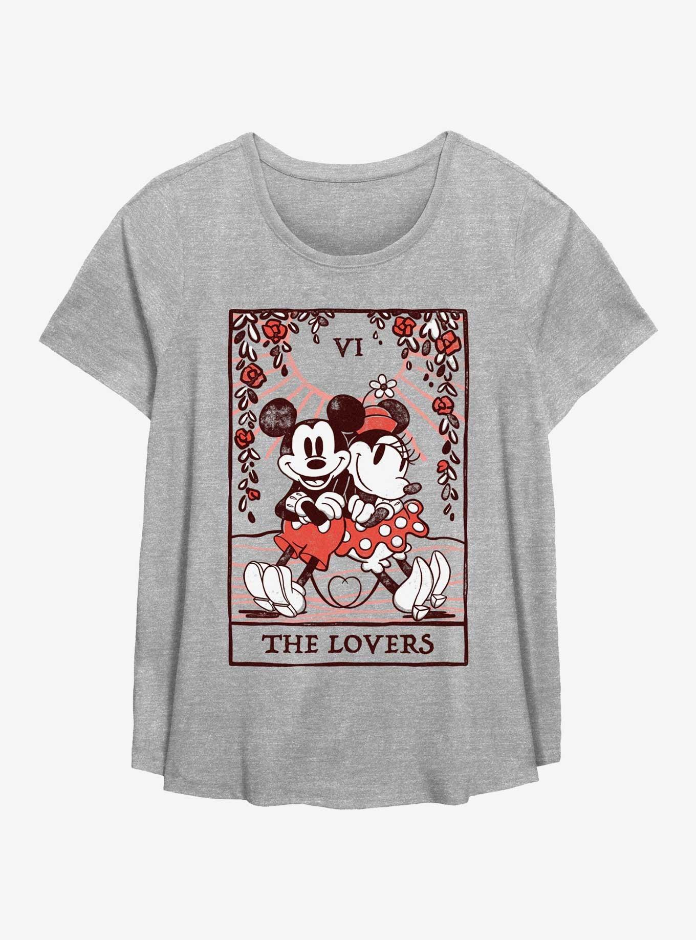 Disney Mickey Mouse & Minnie Mouse The Lovers Girls T-Shirt Plus Size, , hi-res